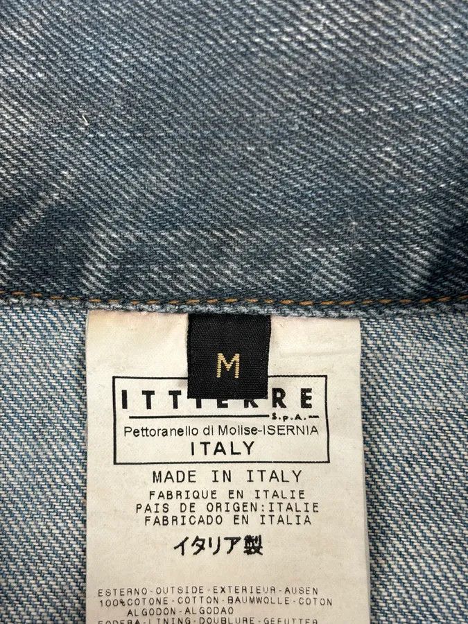Roberto Cavalli AW2003 Cavalli Blue Eroded Denim Rebel Jacket Size US L / EU 52-54 / 3 - 12 Thumbnail