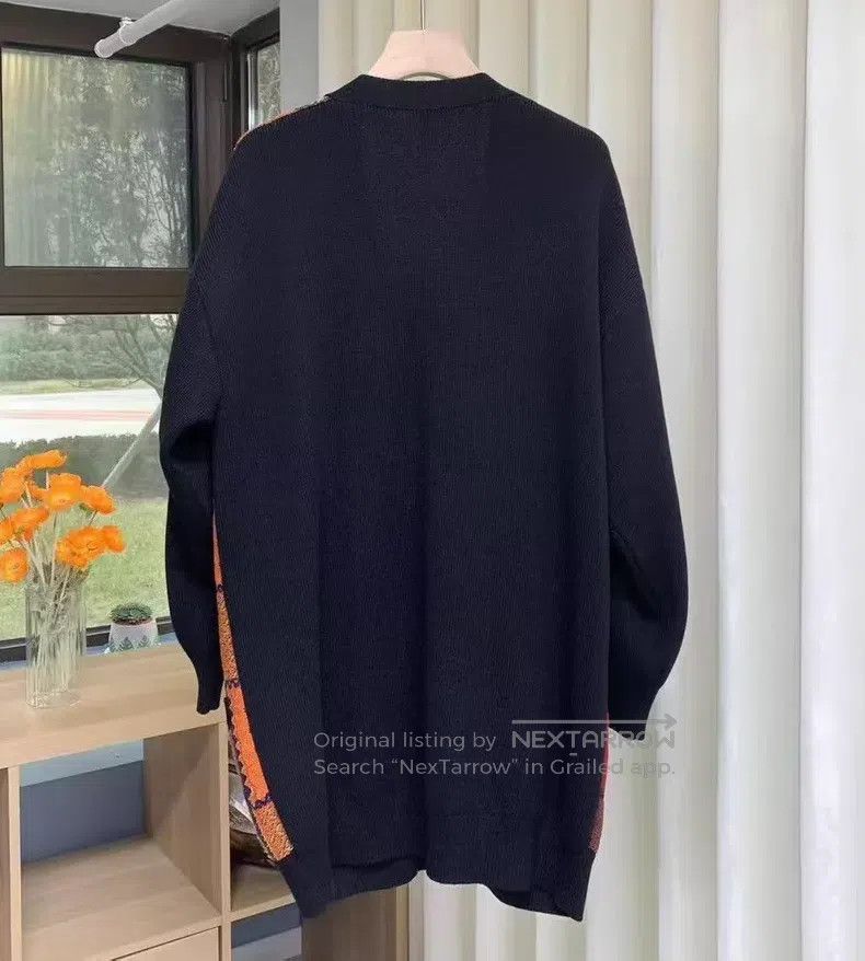 Loewe Loewe Multicolored Loose Long Cardigan Wool Sweater Size S / US 4 / IT 40 - 6 Thumbnail
