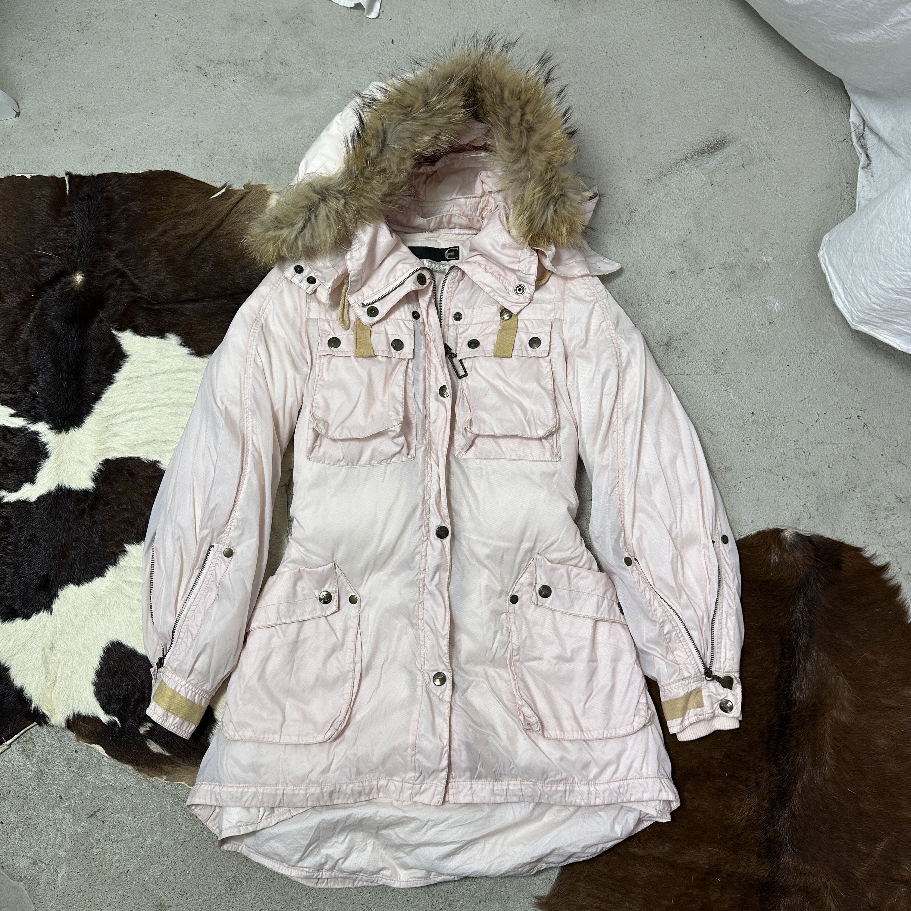 Just Cavalli Vintage Modifiable Baby Pink Just Cavalli Down Parka Y2K Size M / US 6-8 / IT 42-44 - 2 Thumbnail