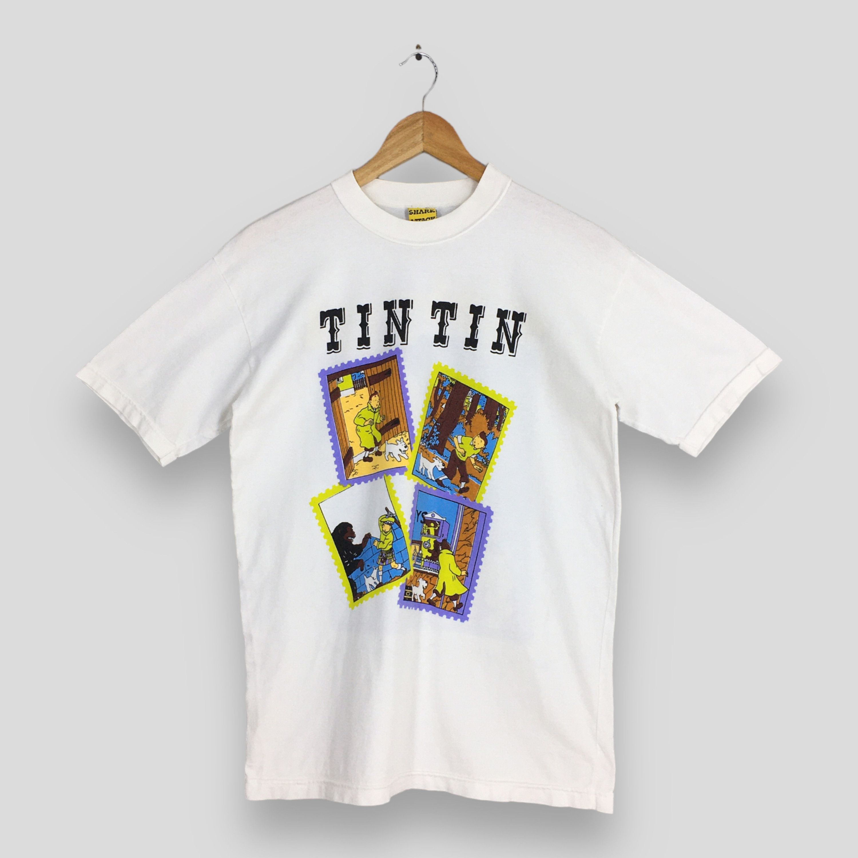 Cartoon Network × Peanuts × Vintage Vintage 90's The Adventures of Tintin And Snowy Cartoon Tee Size US M / EU 48-50 / 2 - 1 Thumbnail