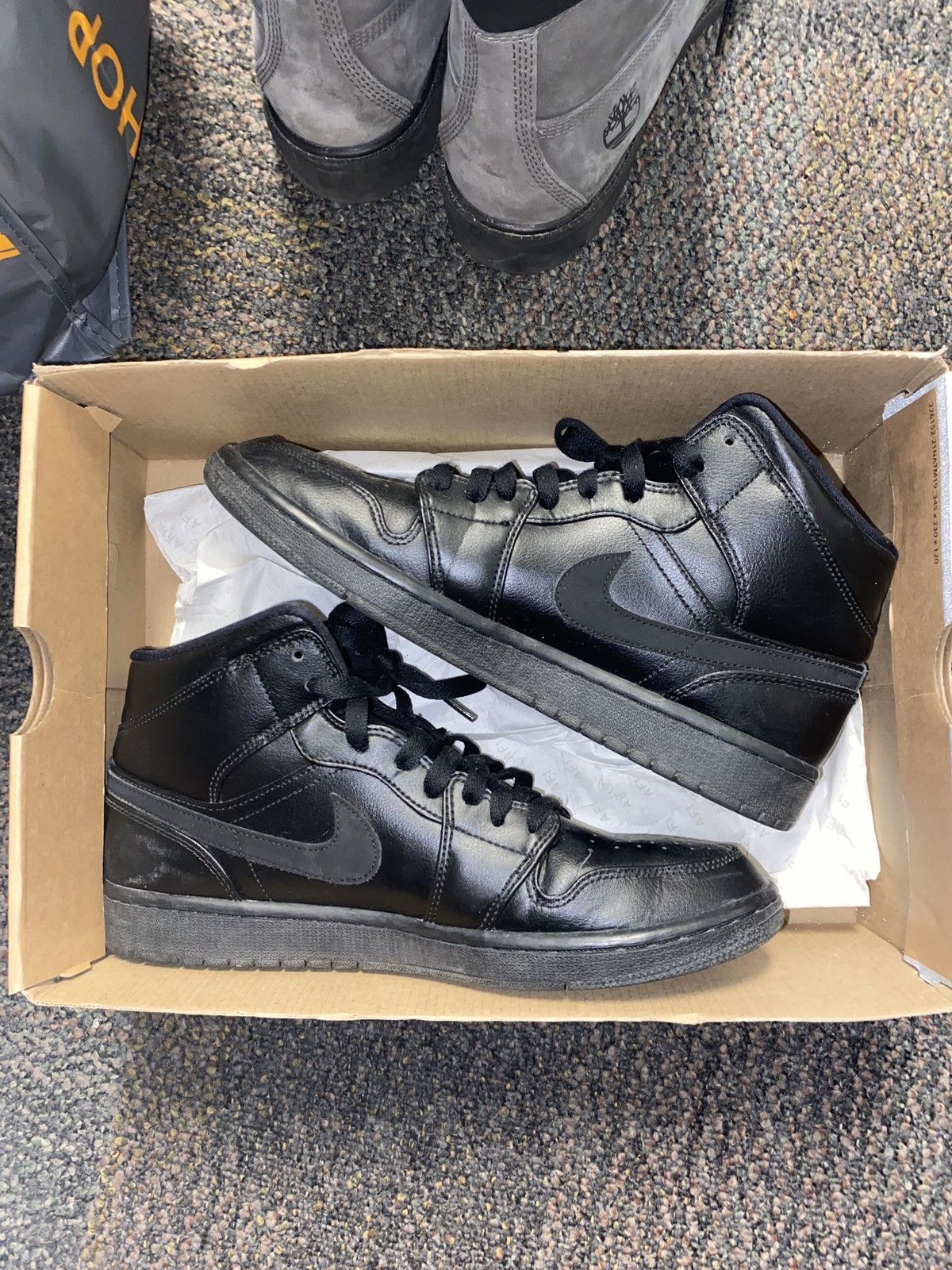 Black Air Jordan 1s