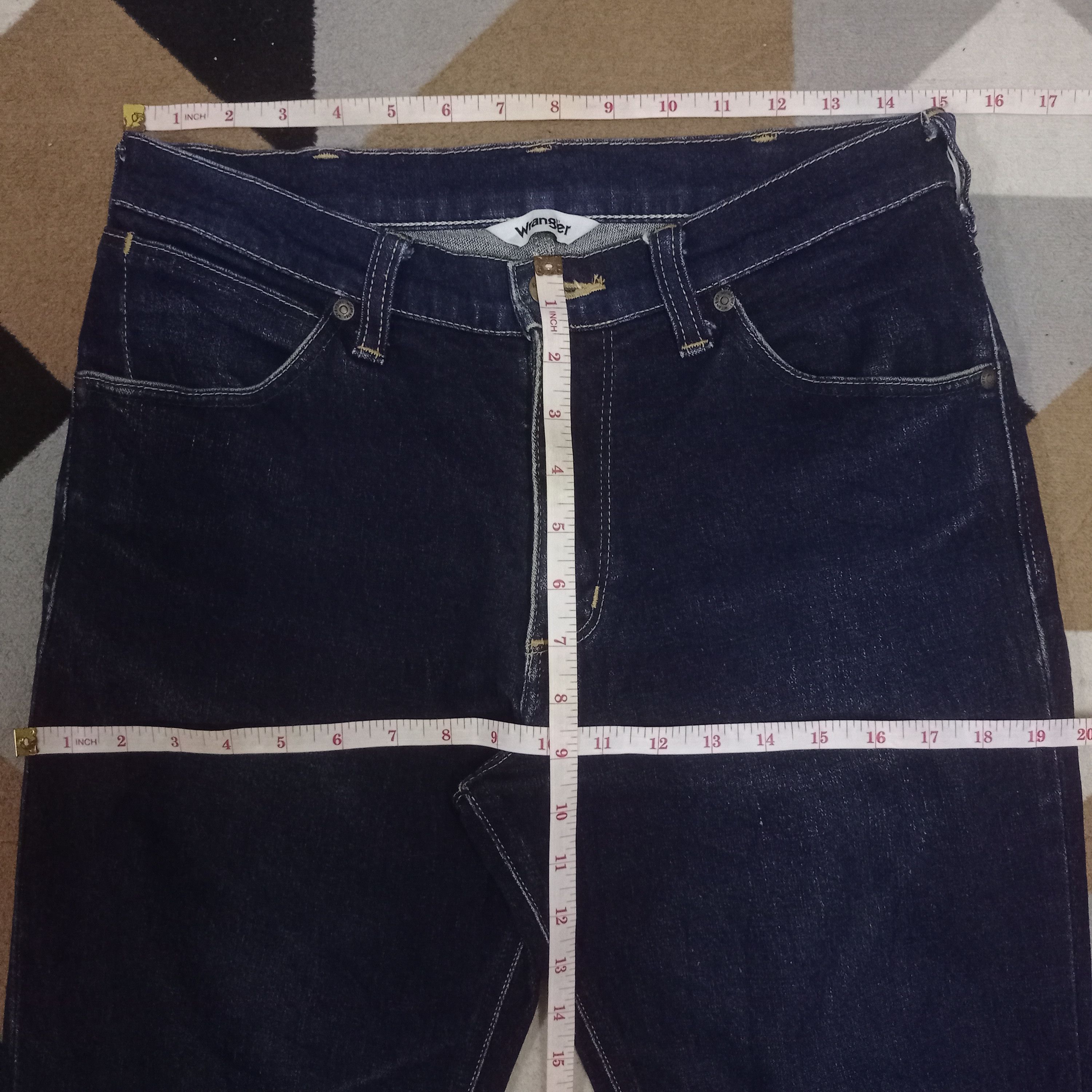 Wrangler Vintage Wrangler Blue Wash Raw Denim Tapered Style Jeans Size US 30 / EU 46 - 9 Thumbnail