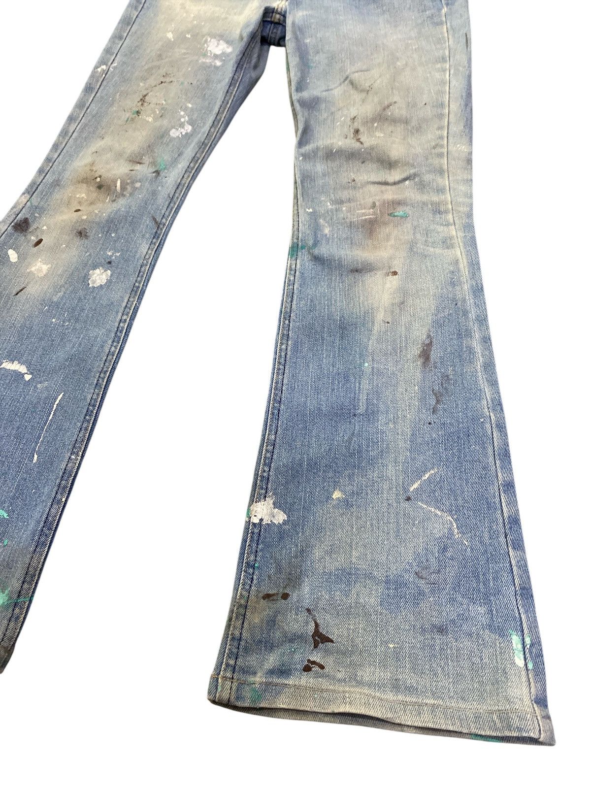 If Six Was Nine × Levi's × Levi's Vintage Clothing Vintage Levi’s Paint Splatter Flared Denim Size US 31 - 7 Thumbnail