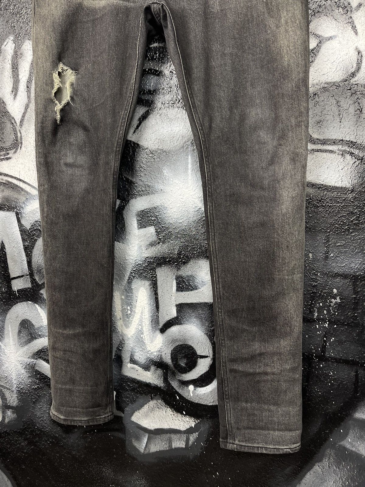 Allsaints Allsaints Rex Damaged Slim Fit Jeans Men’s Size 30 Size US 30 / EU 46 - 5 Thumbnail
