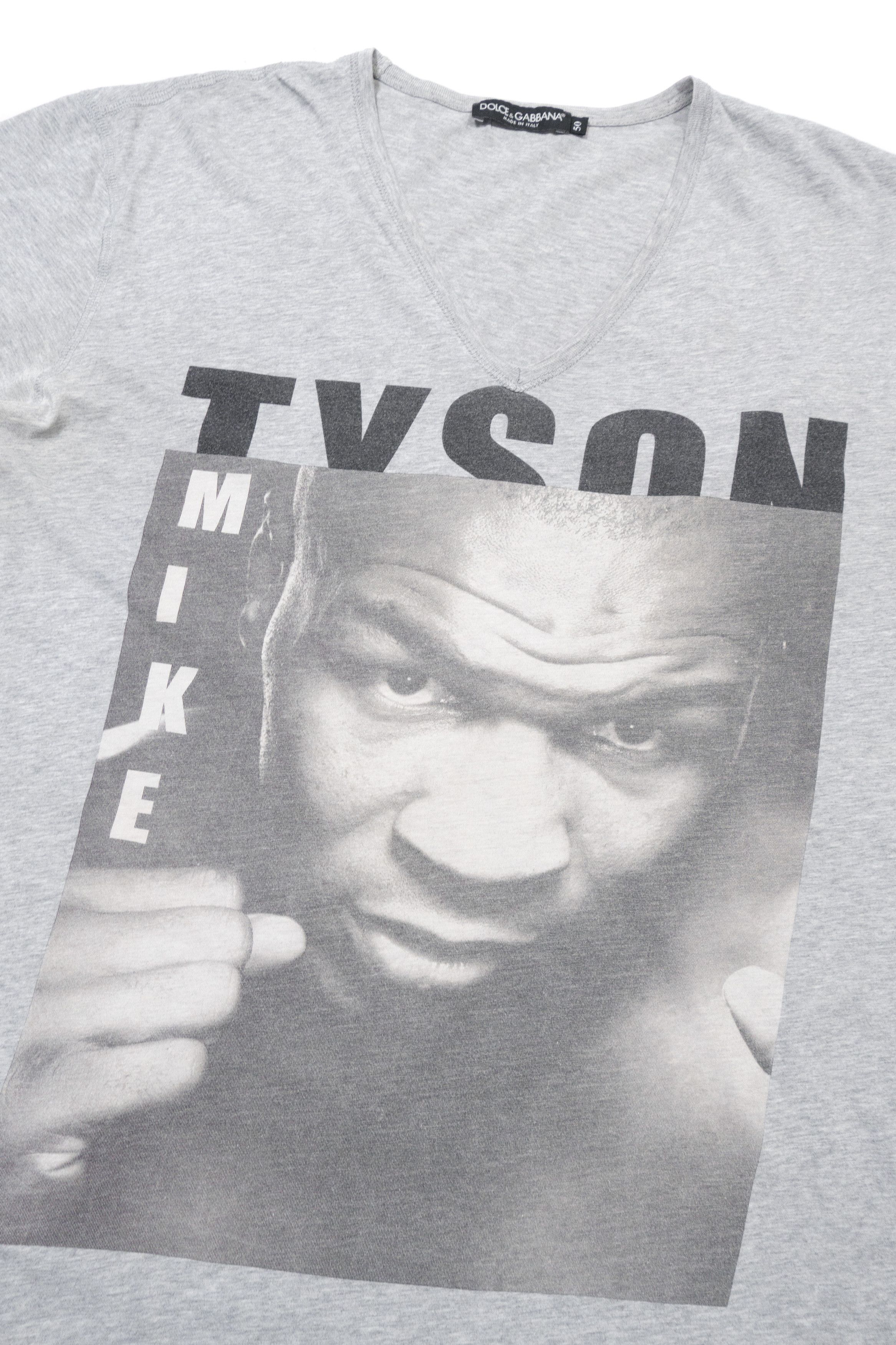 Dolce & Gabbana 00s Mike Tyson Photo Michael O'Neill Graphic V Neck T-Shirt Size US M / EU 48-50 / 2 - 3 Thumbnail