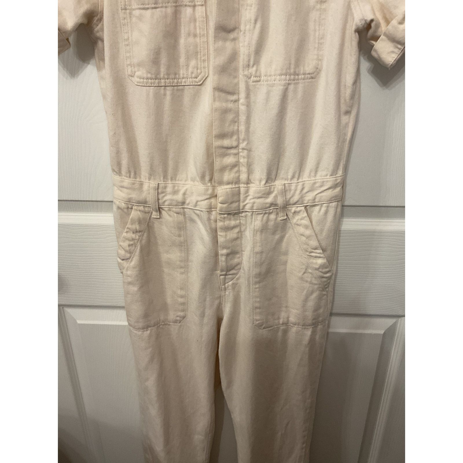 Everlane Everlane 100% Organic Cotton Denim Coverall in Bone,sz 0 Size 25" / US 0 / IT 36 - 7 Thumbnail