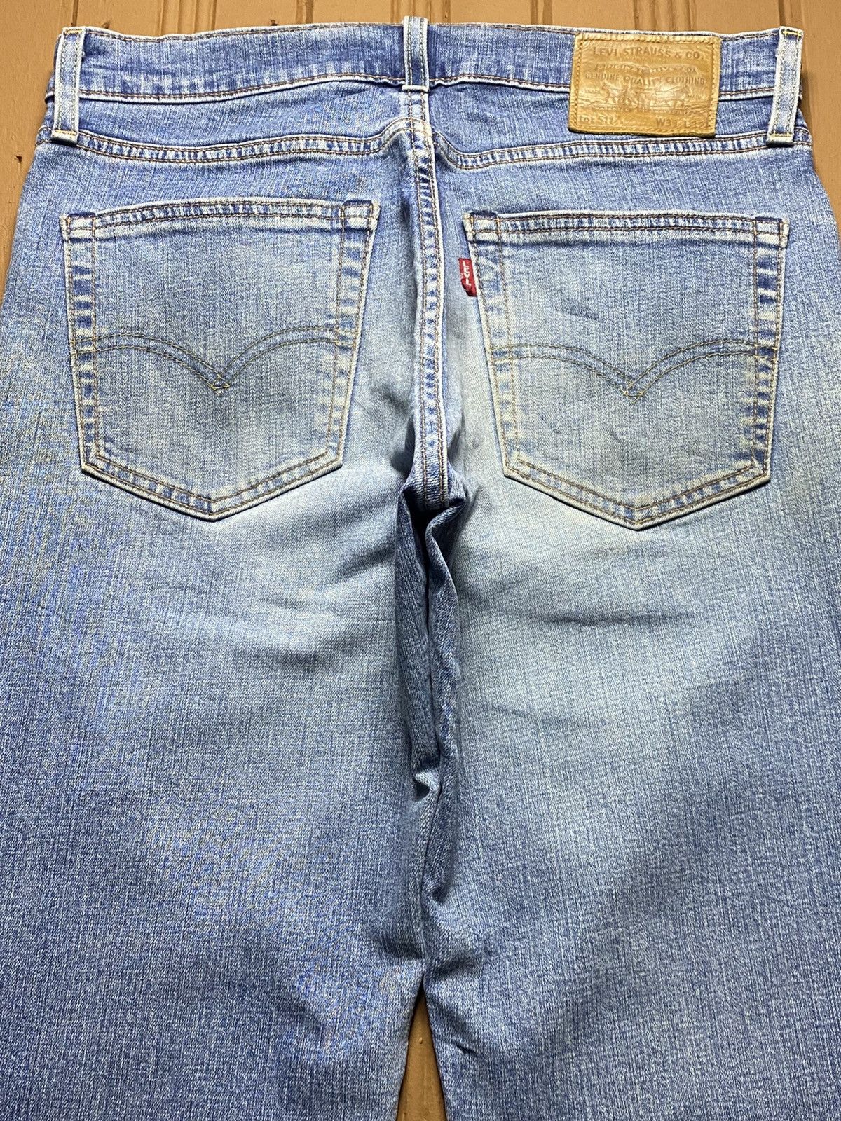 Levi's Vintage Levis 511 Y2K Big E Faded Wash Slim Jeans Size US 31 - 4 Thumbnail