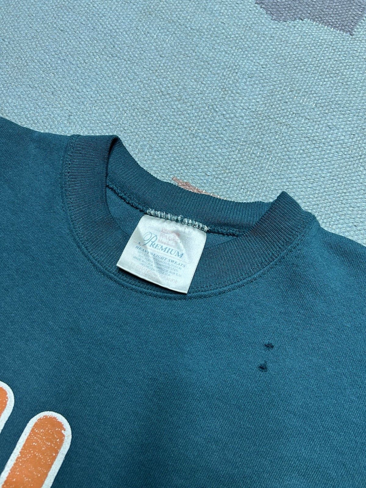 Vintage Vtg 90s sweatshirt Fila graphic boot Hanes distressed XXL Size US XXL / EU 58 / 5 - 7 Thumbnail
