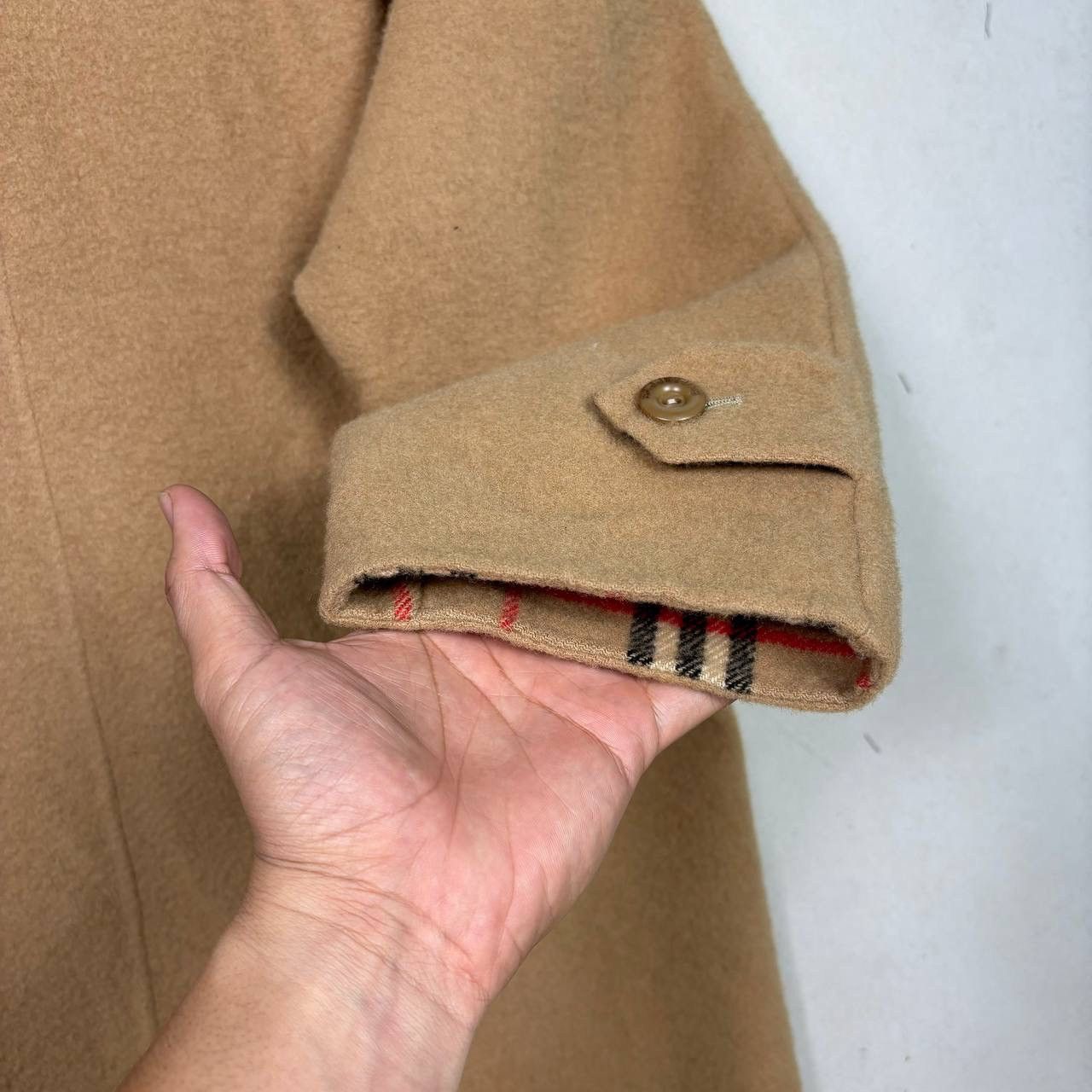 Burberry Vintage Burberry New Wool Double Breasted Camel Coat Size US M / EU 48-50 / 2 - 6 Thumbnail