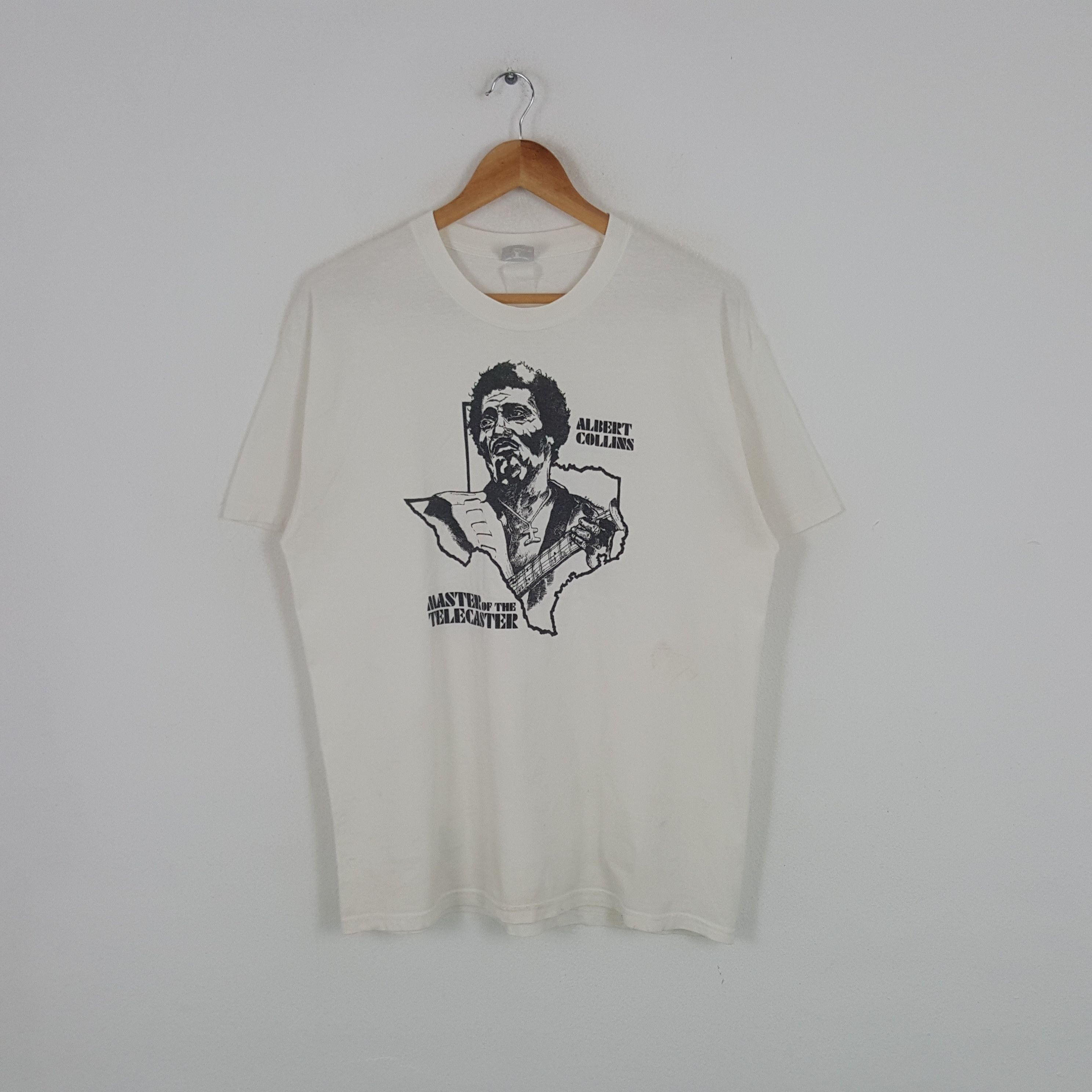 Band Tees × Vintage Vintage Albert Collins American Guitarist Tshirt Size US L / EU 52-54 / 3 - 1 Thumbnail