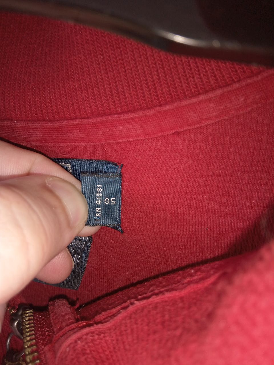 Polo Ralph Lauren Vtg Polo Ralph Lauren Red Sweater 1/4 Zip Size US XL / EU 56 / 4 - 5 Thumbnail
