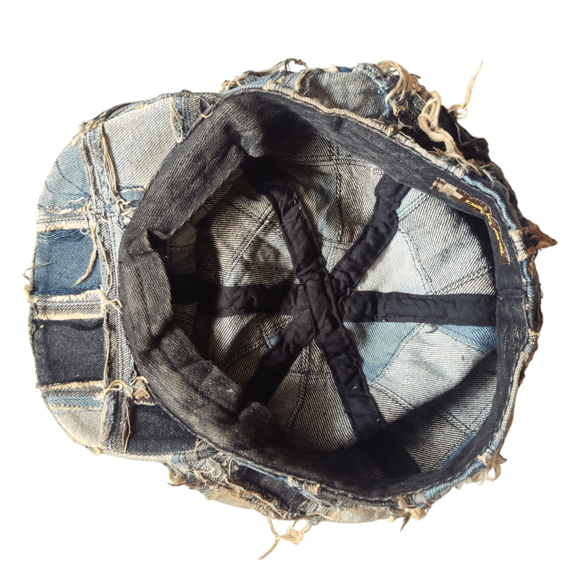 Japanese Brand Japanese brand sashiko boro denim patch cap Size ONE SIZE - 9 Thumbnail