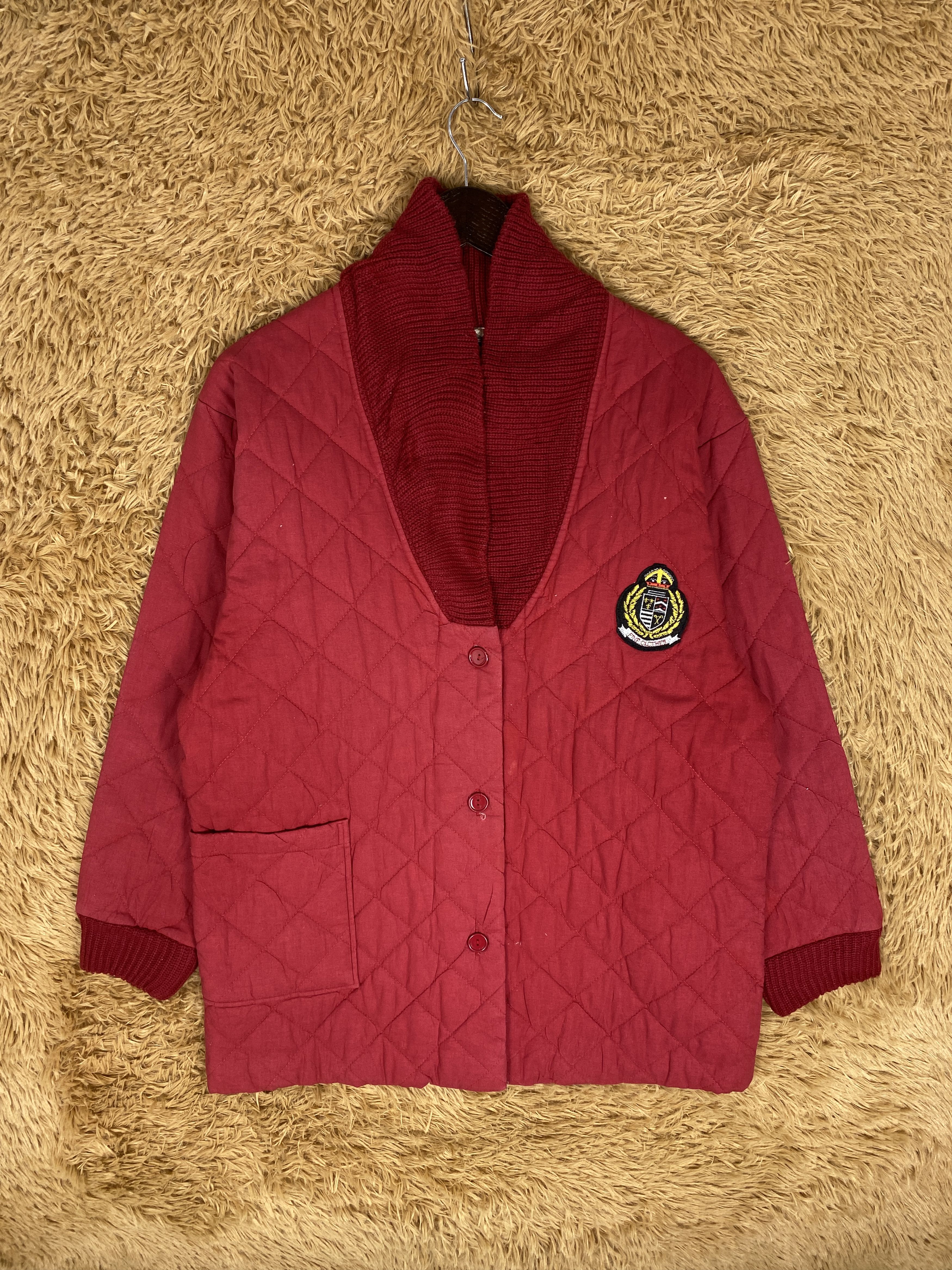 image of Vintage Cecilene Flannel Lining Jacket in Red, Men's (Size Small)