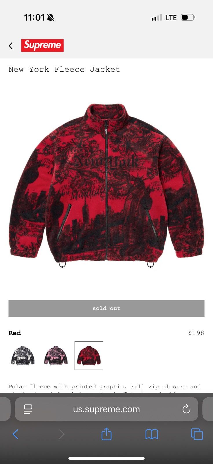 Supreme Supreme New York Fleece Jacket Size US M / EU 48-50 / 2 - 1 Thumbnail