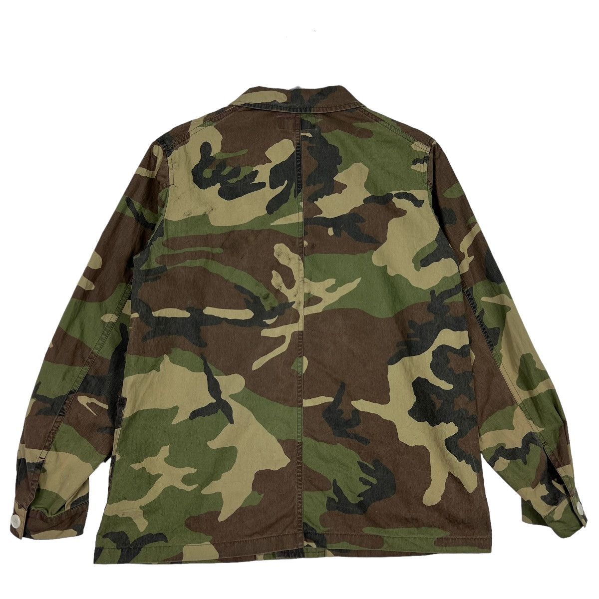 Japanese Brand CHOOCHUCHAMP WOODLAND CAMO MILITARY SHIRT JACKET Size US S / EU 44-46 / 1 - 8 Thumbnail