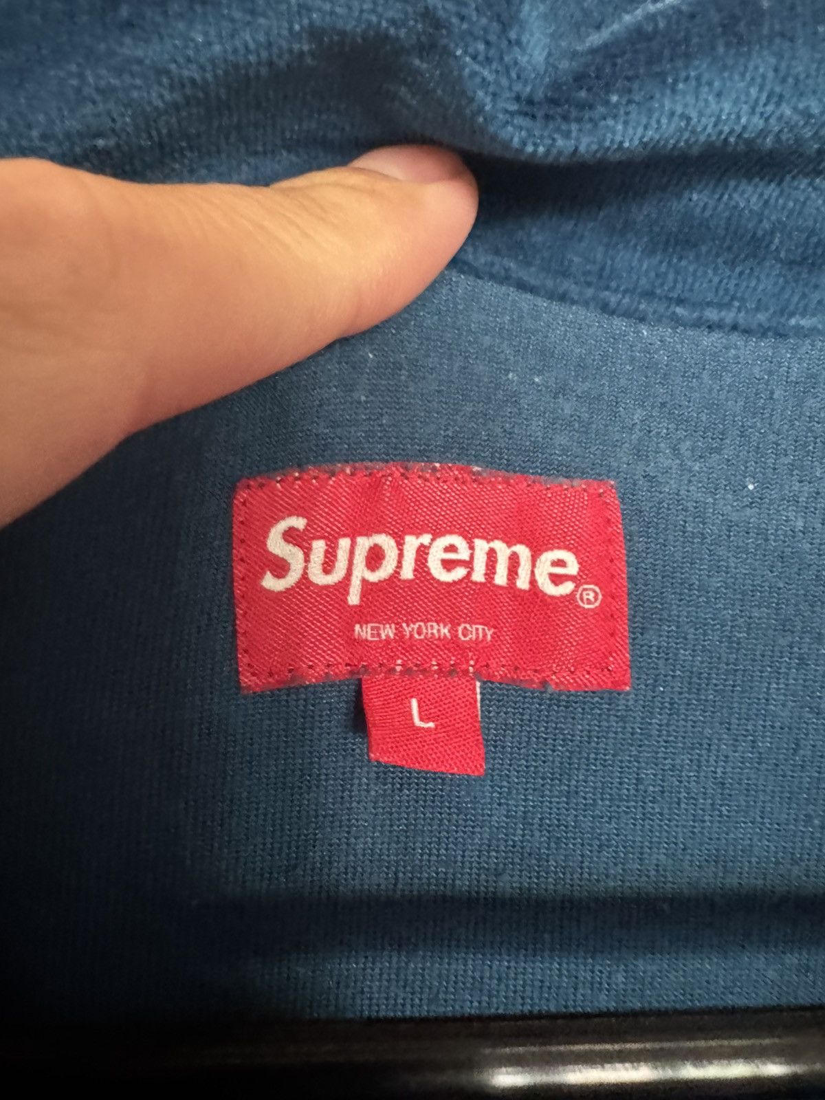 Supreme Velour longsleeve polo Size US L / EU 52-54 / 3 - 2 Thumbnail