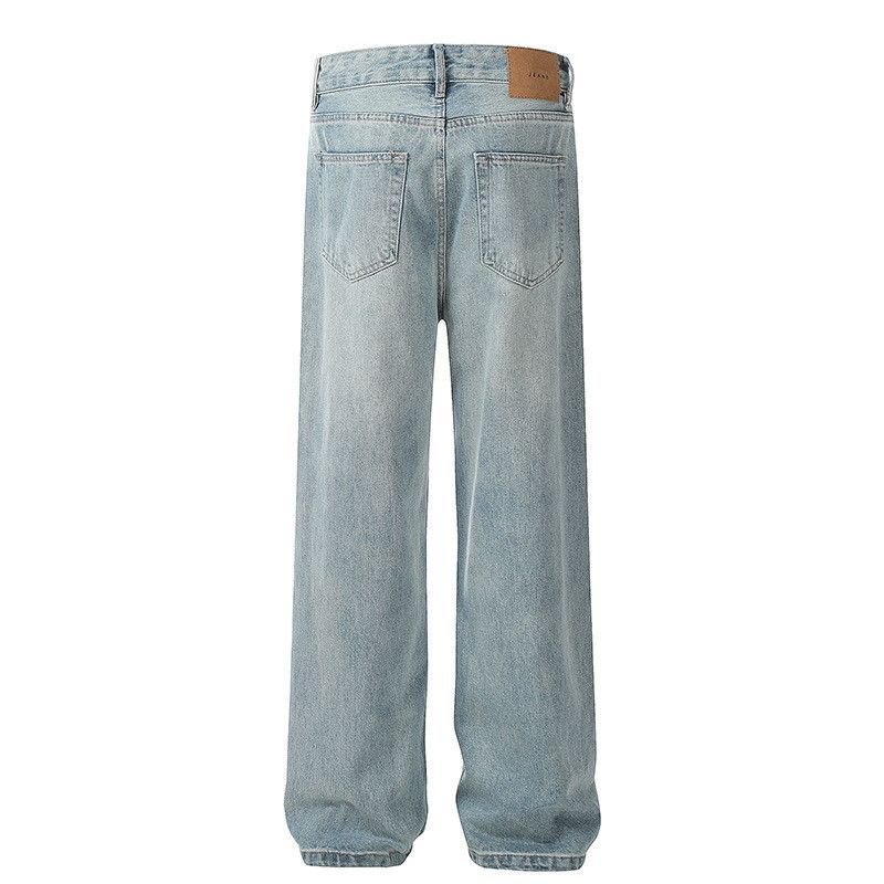 Japanese Brand Men's American Retro Straight-Leg Wide-Leg Jeans Size US 32 / EU 48 - 2 Thumbnail