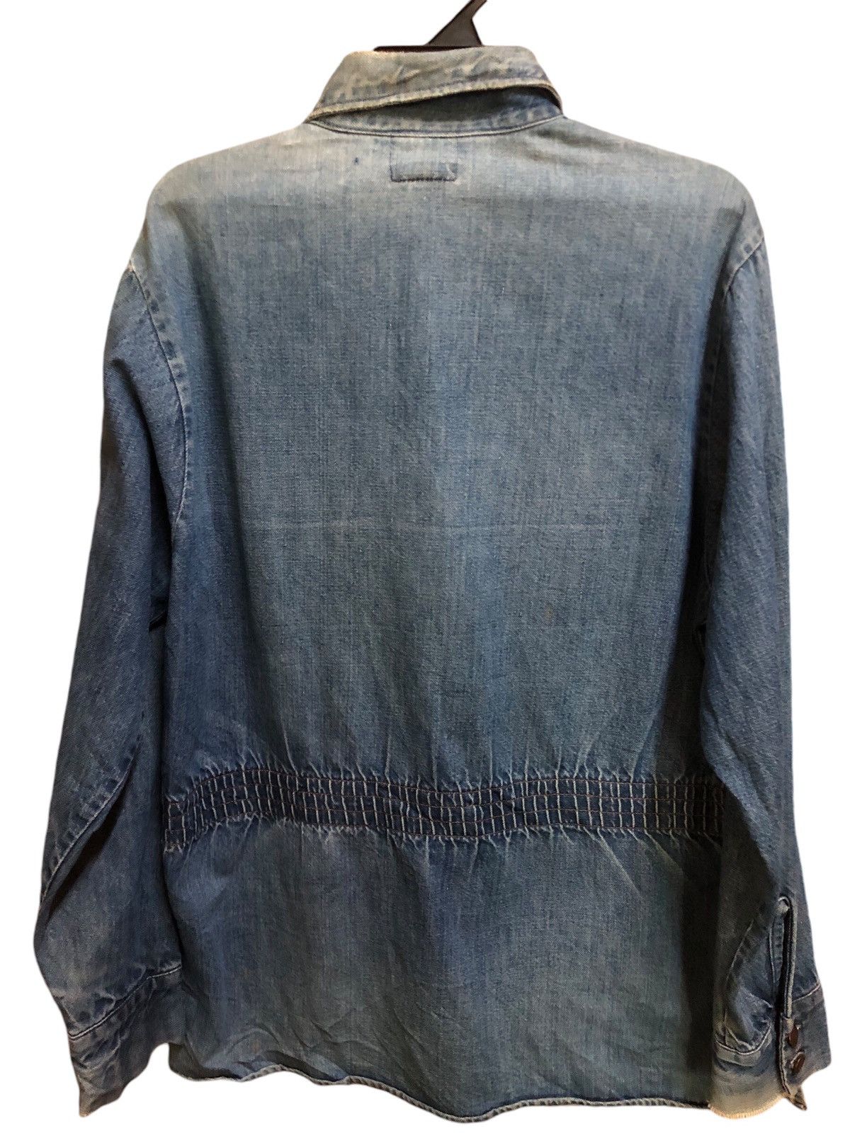 Levi's Vintage Clothing Vintage 70’s Levi’s Big E Orange Tag Chambray Shirt Size US L / EU 52-54 / 3 - 2 Thumbnail