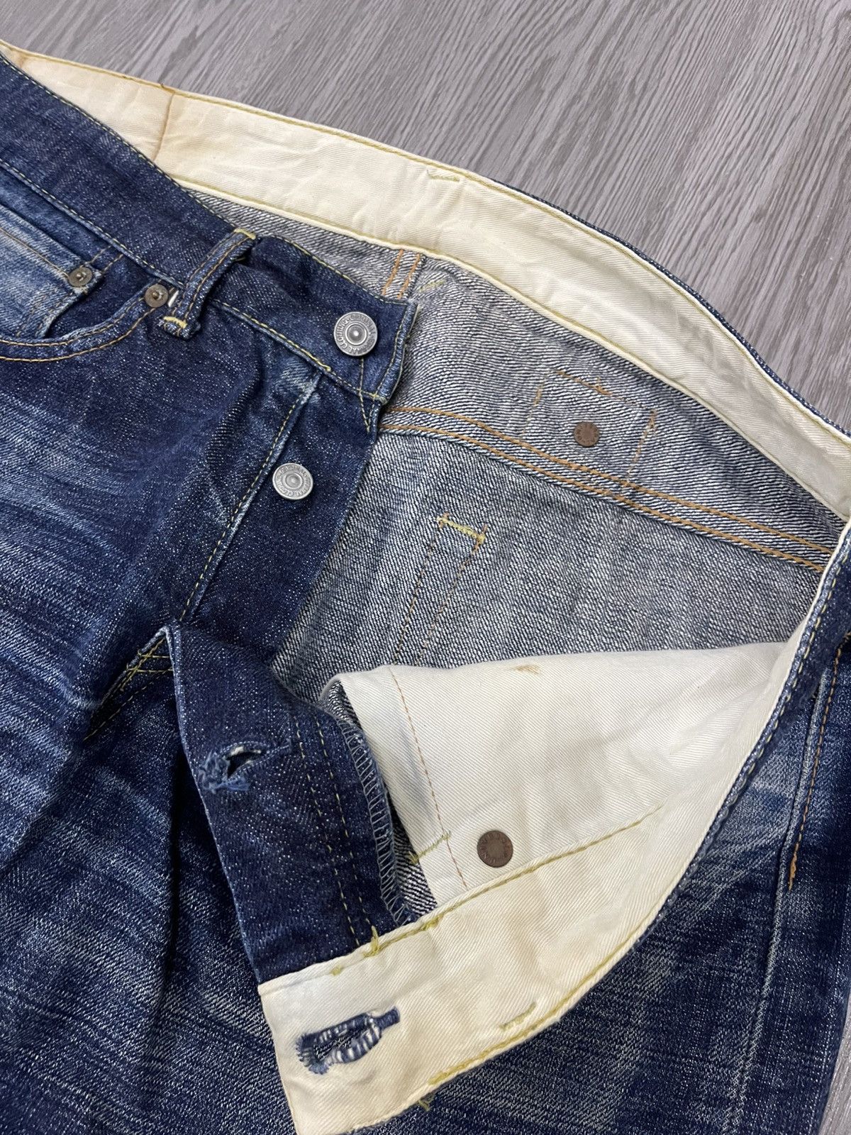 Eternal × Japanese Brand Eternal Japan Back Buckle Slubby Denim Size US 33 - 6 Thumbnail