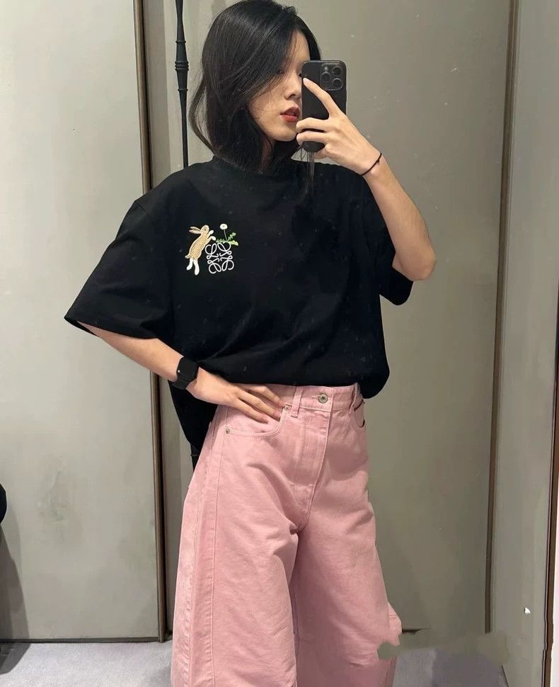 Loewe LOEWE Loose pink jeans with scissors Size 42" / US 20 - 3 Thumbnail