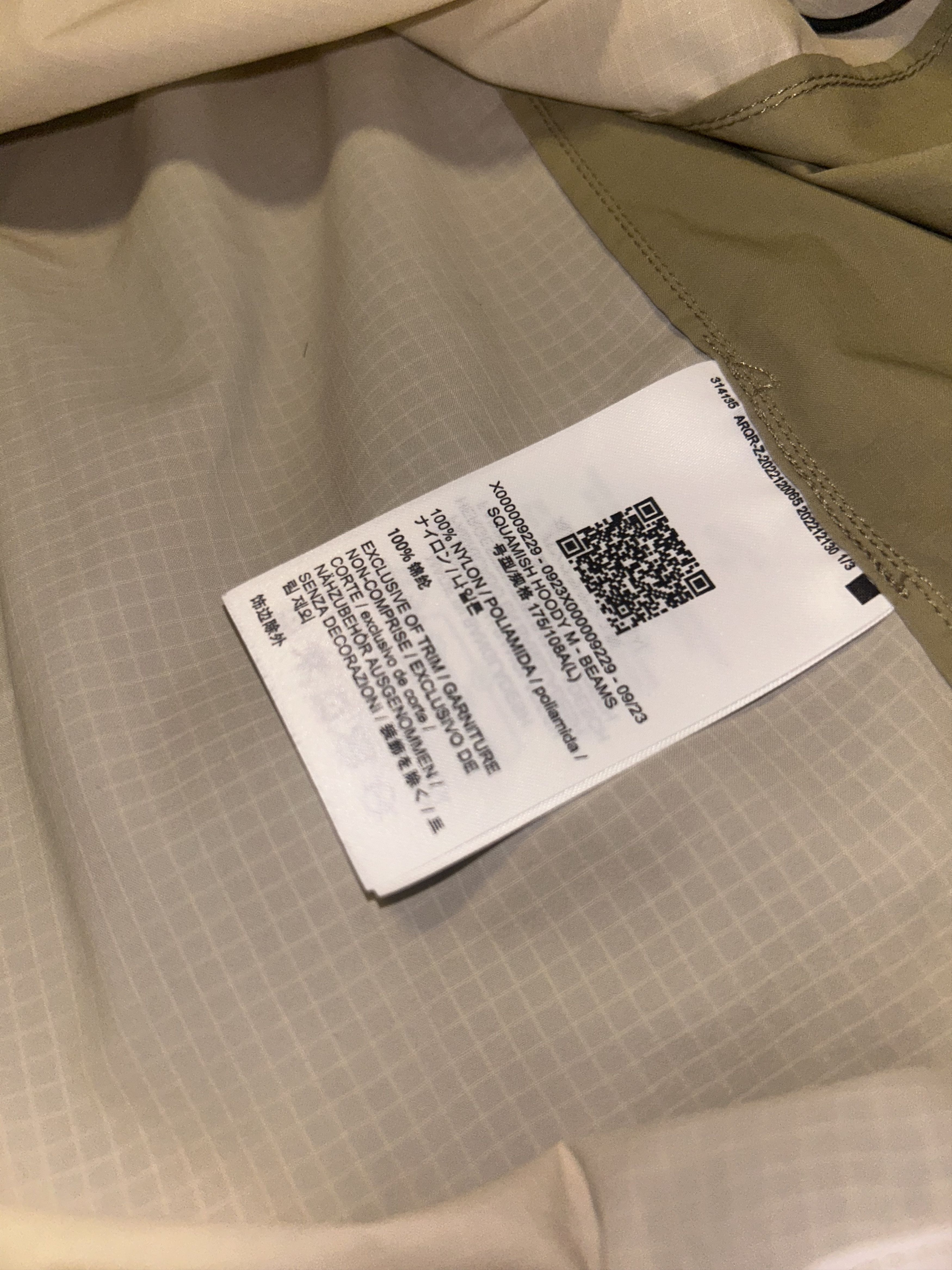 Arc'teryx Arcteryx x beams Squamish jacket size large 2024 Size US L / EU 52-54 / 3 - 4 Thumbnail