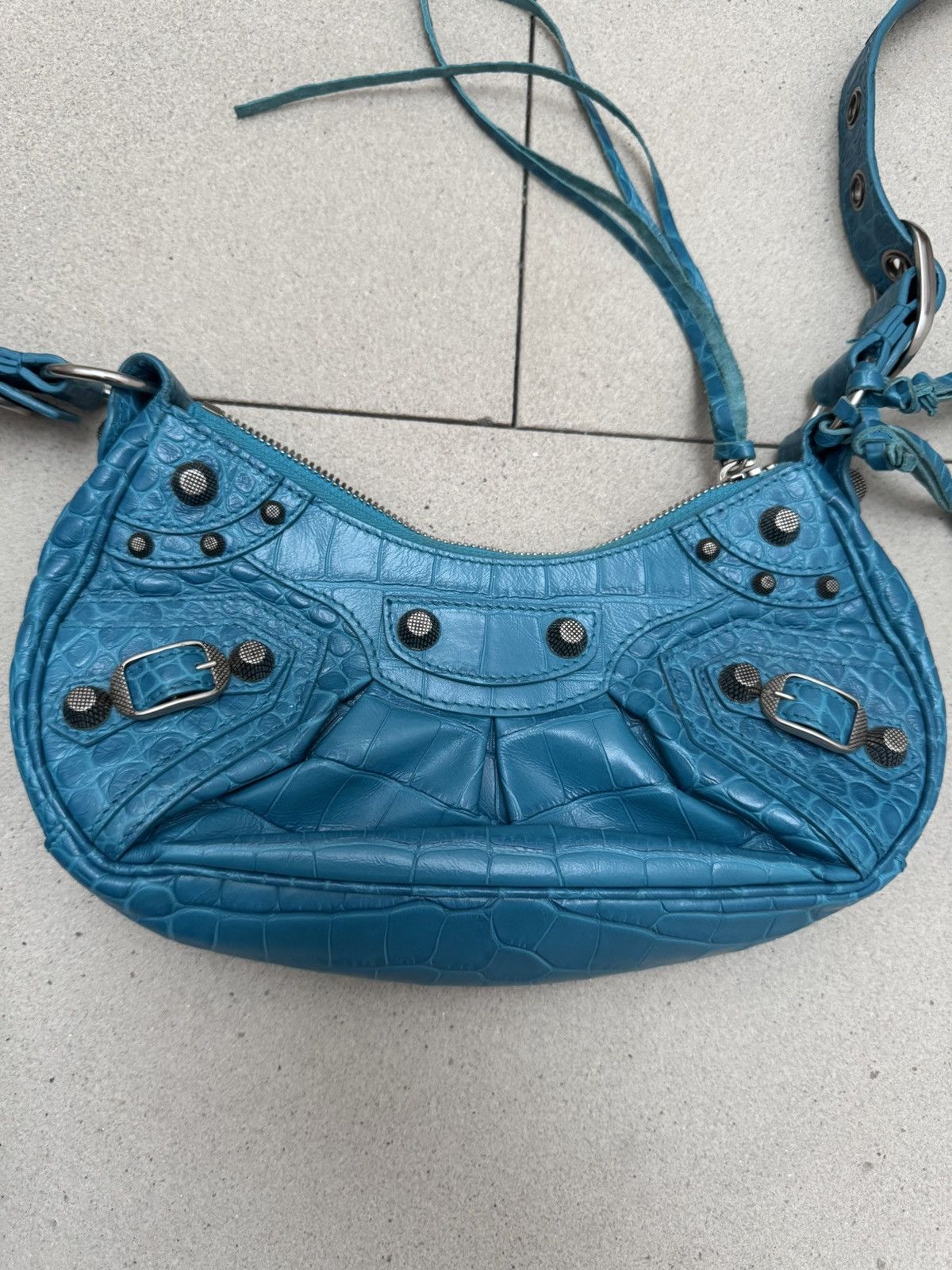 Balenciaga Balenciaga Le Cagole Shoulder Bag Turquoise Size ONE SIZE - 2 Thumbnail