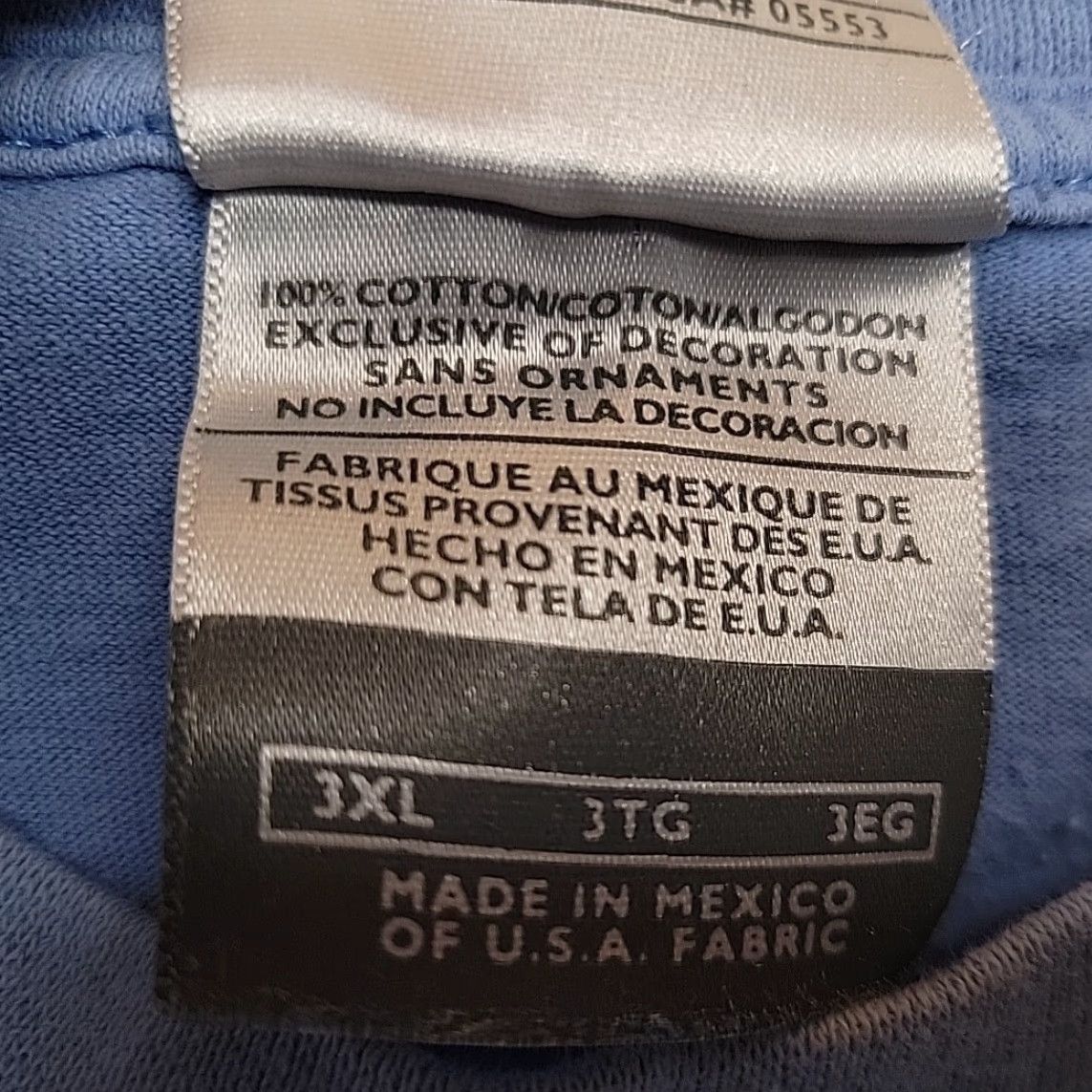 Nike VTG Nike Shirt Mens XXXL Blue 100% Cotton Back Center Swoosh Y2K TEE Size US XXL / EU 58 / 5 - 6 Thumbnail