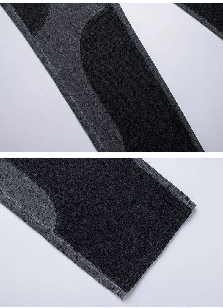 Japanese Brand × Vintage Y2K buggy jeans trousers retro straight patchwork style Size US 32 / EU 48 - 7 Thumbnail