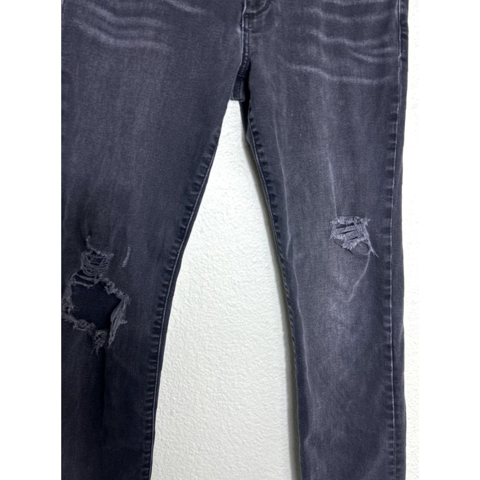 Vintage Joe's Jeans Men Slim Fit Kinetic Jeans Gabin Black 33x32 Distressed Straight 33 Mens Gy Body? Size US 33 - 3 Thumbnail
