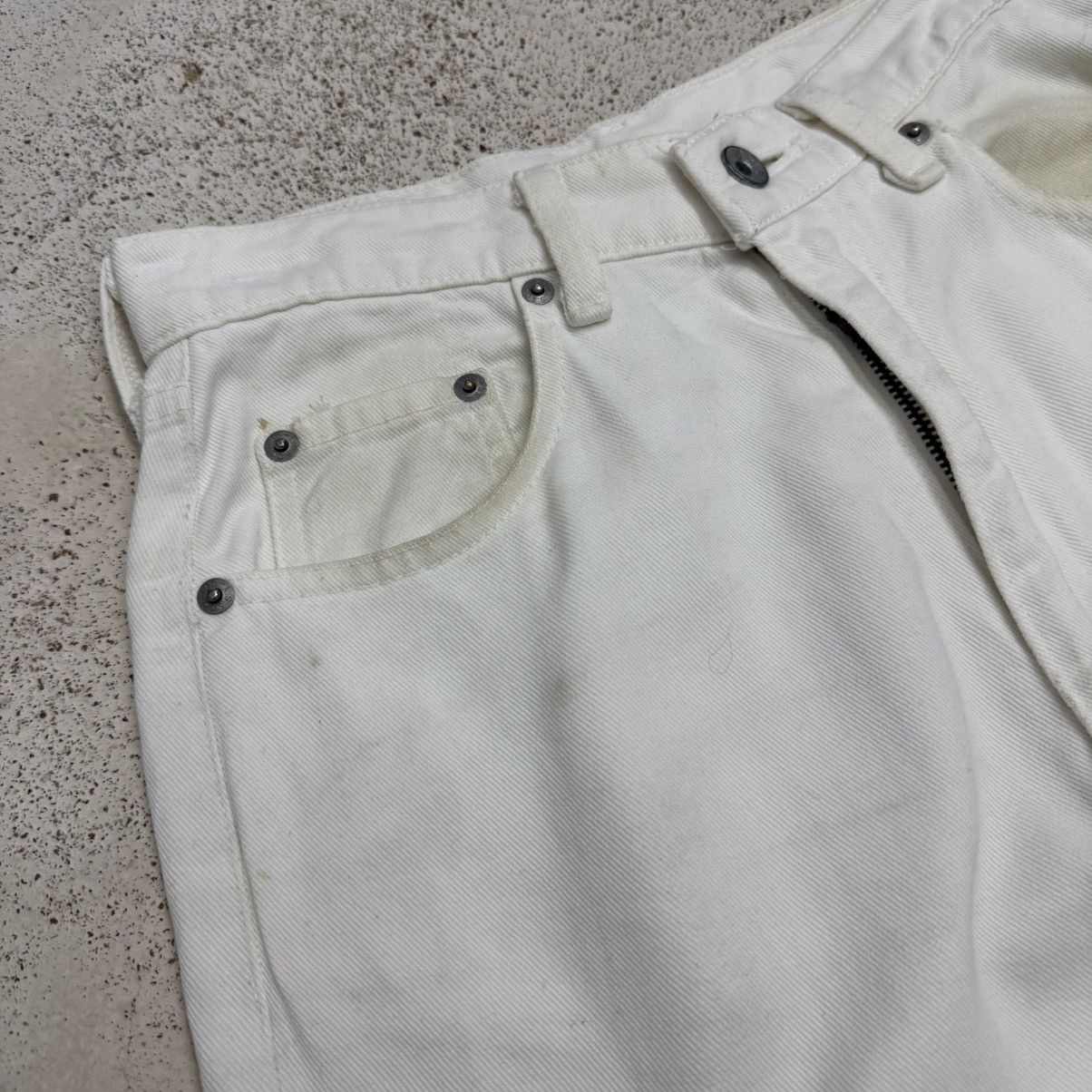 Levi's Vintage 96’s Levis Wide Straight Japan Stretch Denim Pants Size 30" / US 8 / IT 44 - 7 Thumbnail