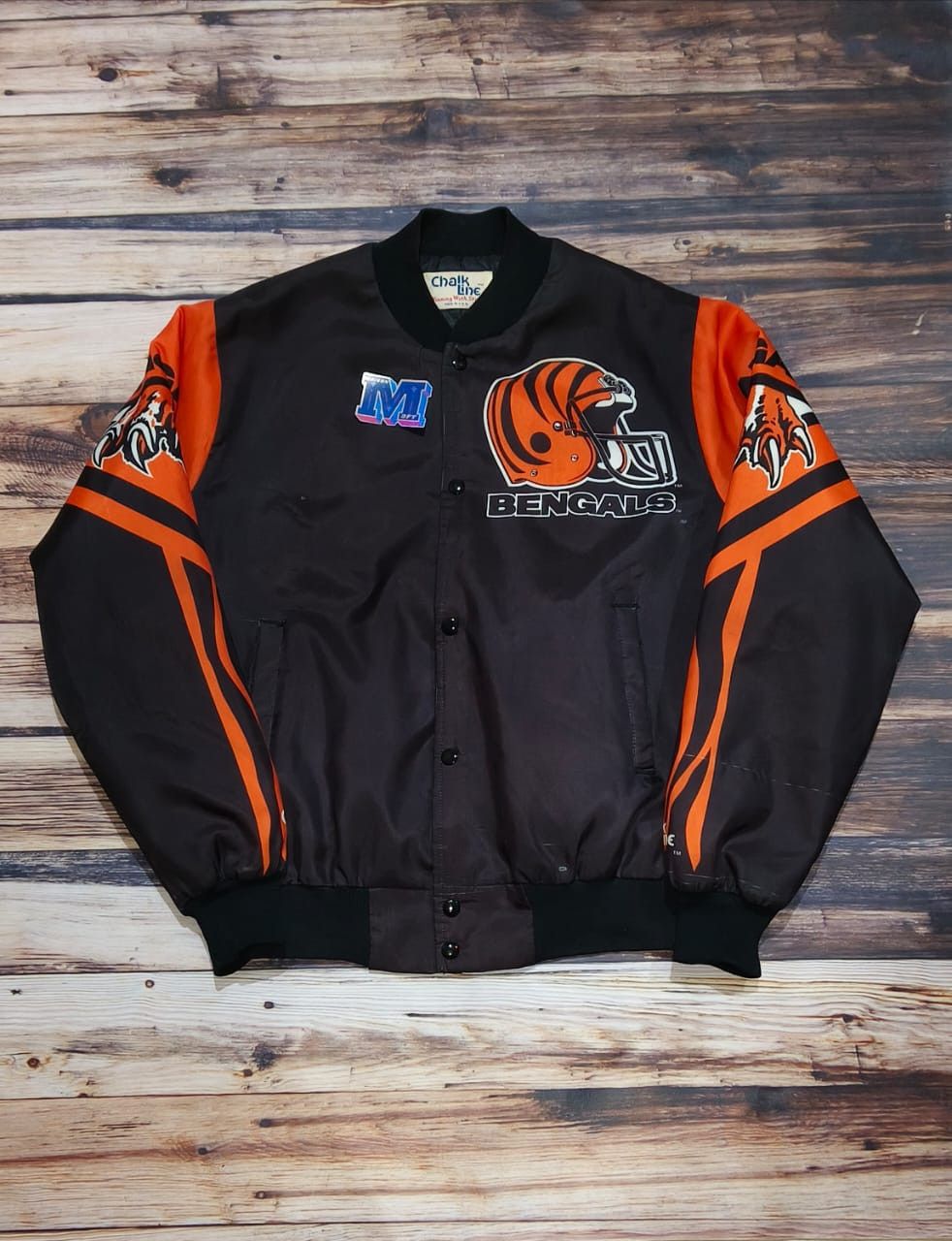 Chalk Line Vtg Chalk Line Fanimation Cincinnati Bengals Jacket Size US L / EU 52-54 / 3 - 2 Thumbnail