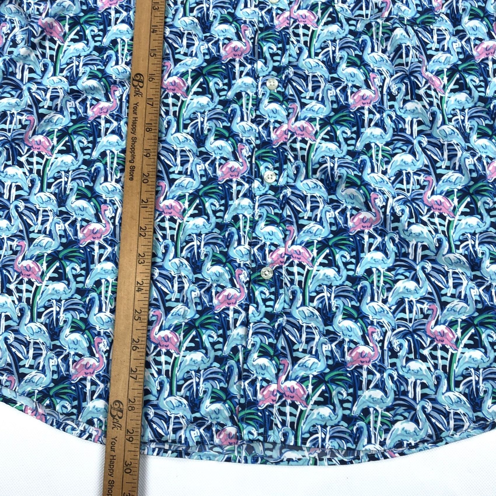 Vineyard Vines VINEYARD VINES Men's L Performance Tucker Flamingo Button-Down Shirt Shirt Adults Short Sleeve Embroidered Logo Pockets Tropical Beach 90s? Size US L / EU 52-54 / 3 - 5 Thumbnail