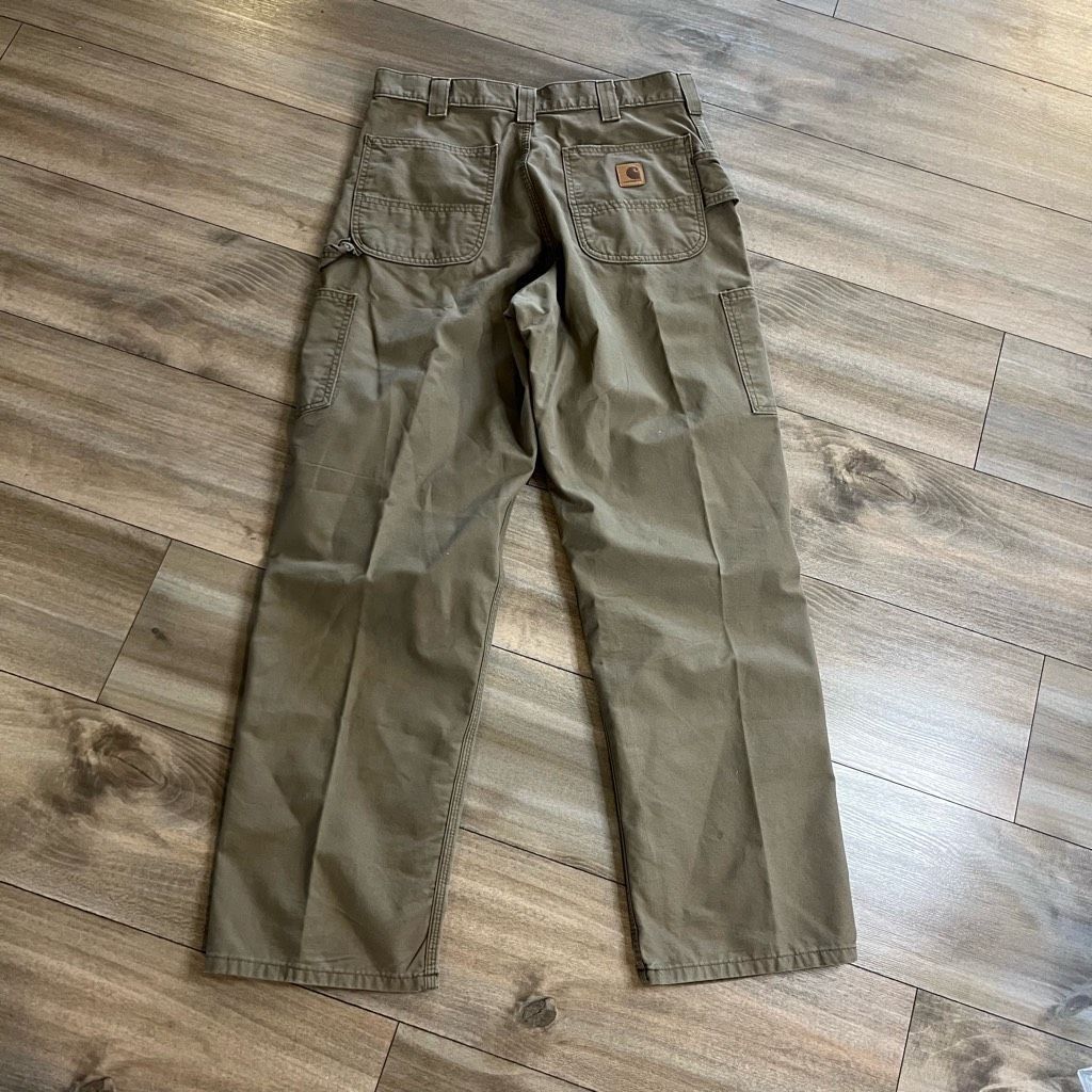 Carhartt Carhartt Dark Khaki Carpenter Cargo Pants Men 33x30 Size US 33 - 5 Thumbnail