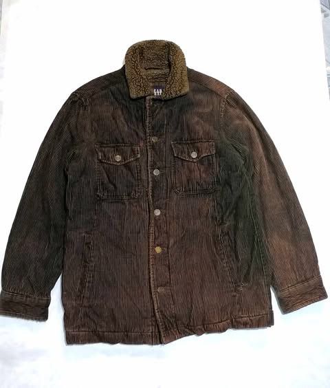 Gap Vintage Workwear Gap Corduroy Sherpa Jacket Size US S / EU 44-46 / 1 - 1 Thumbnail