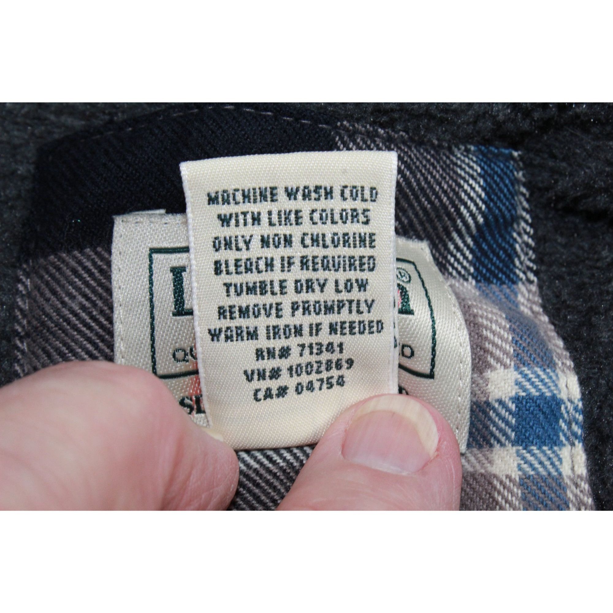 L.L. Bean LL Bean Men Fleece Lined Flannel Shirt Traditional Fit Coal Size US L / EU 52-54 / 3 - 8 Thumbnail