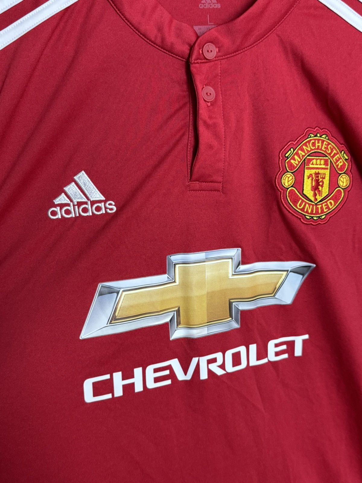 Adidas Manchester United 17/18 Home Football Jersey T-Shirt Size US L / EU 52-54 / 3 - 3 Thumbnail