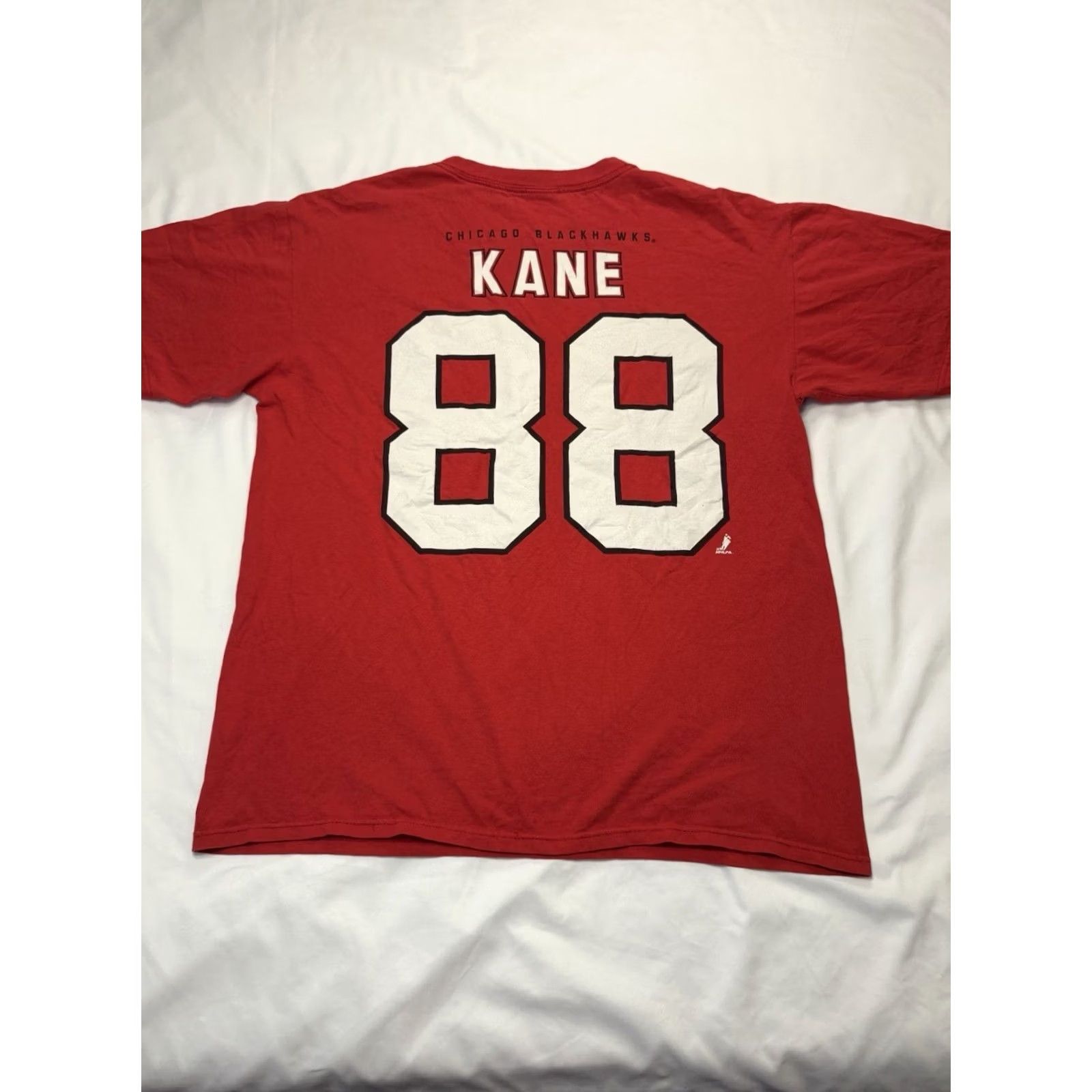 Anvil VINTAGE Patrick Kane Chicago Blackhawks #88 NHL T-Shirt Red Men’s Large Anvil Shirt Logo 90s Sports Mens Size US L / EU 52-54 / 3 - 7 Thumbnail