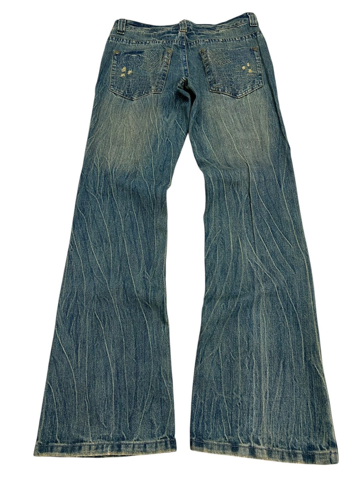 Kapital Japanese Brand Jean Washed Blue Way Jean Zigzag Boro Pcoket Size US 31 - 2 Thumbnail