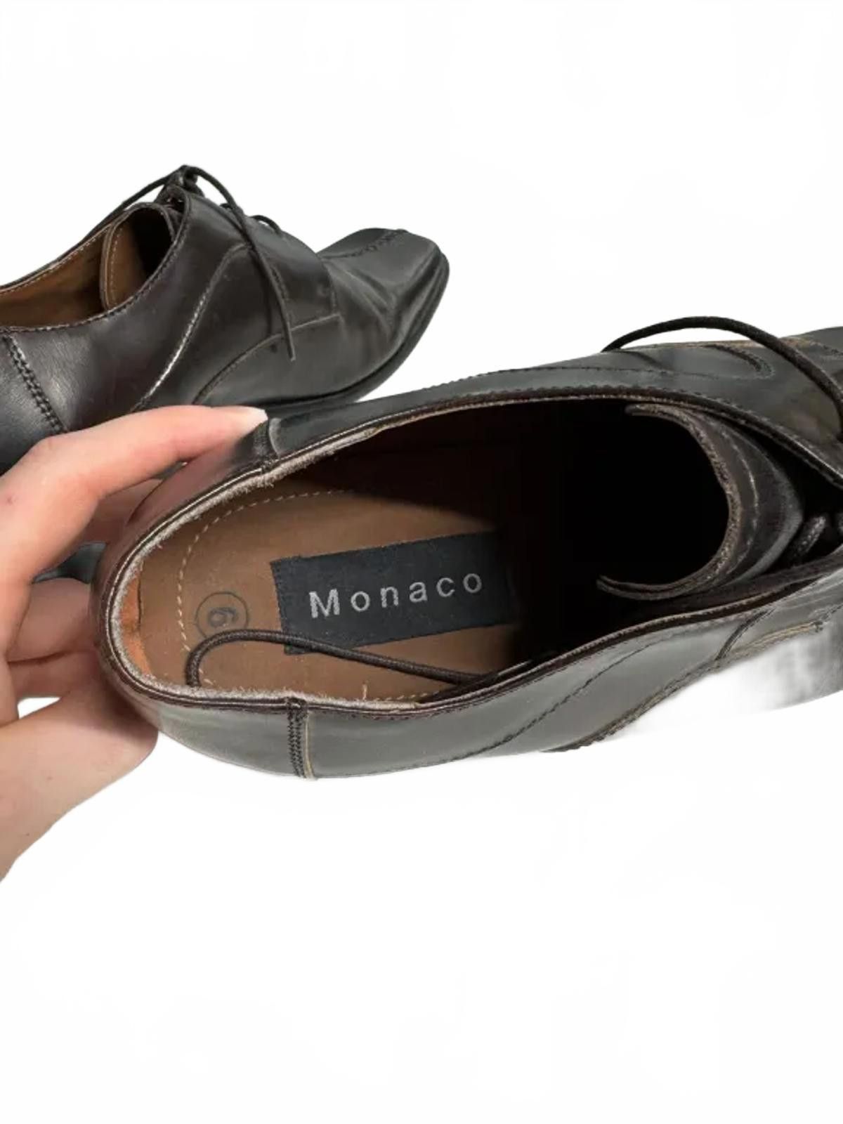 Club Monaco Stylish Monaco Brown Leather Shoes Size US 10 / EU 43 - 3 Thumbnail