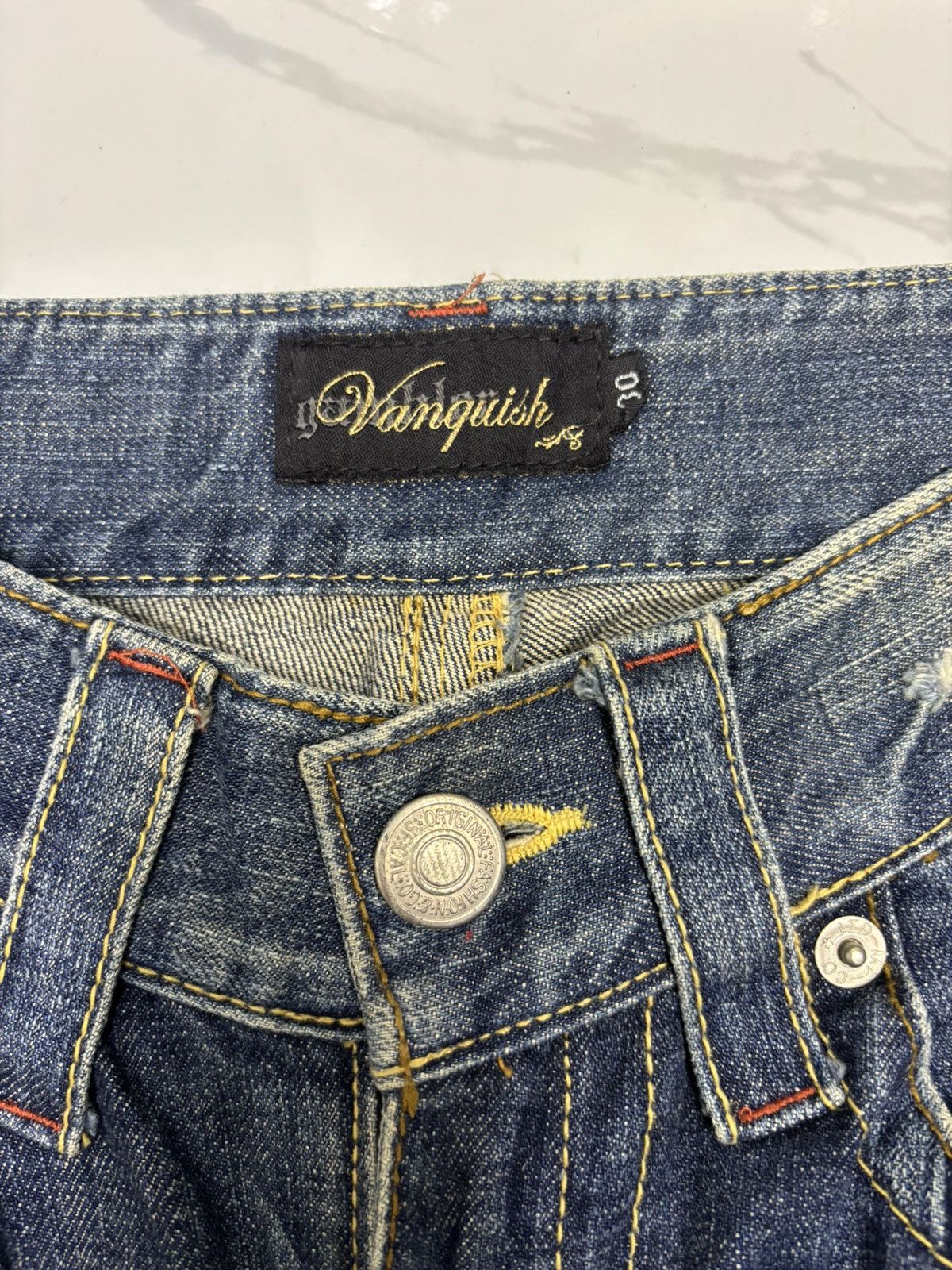 Tornado Mart FLARE TWISTED🔥VANQUISH CLAWMARK FLARED DENIM JEANS Size US 28 / EU 44 - 9 Thumbnail