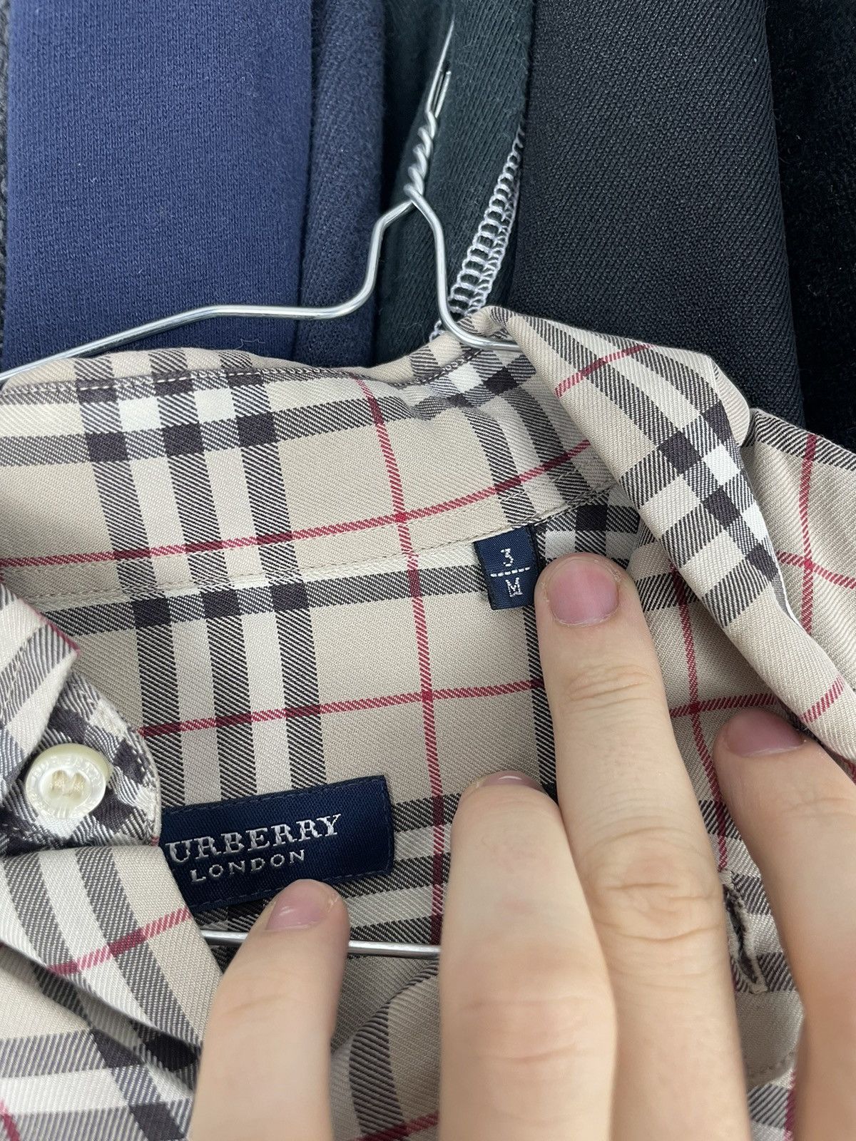 Burberry × Vintage Vintage 90s Burberry London Nova Check Plaid Shirt RARE y2k Size US M / EU 48-50 / 2 - 3 Thumbnail
