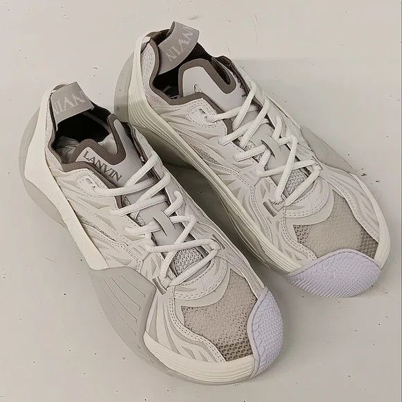 Lanvin Lanvin Flash X White Mesh Low-Top Sneakers - EU40/US10 Size US 10 / IT 40 - 2 Thumbnail