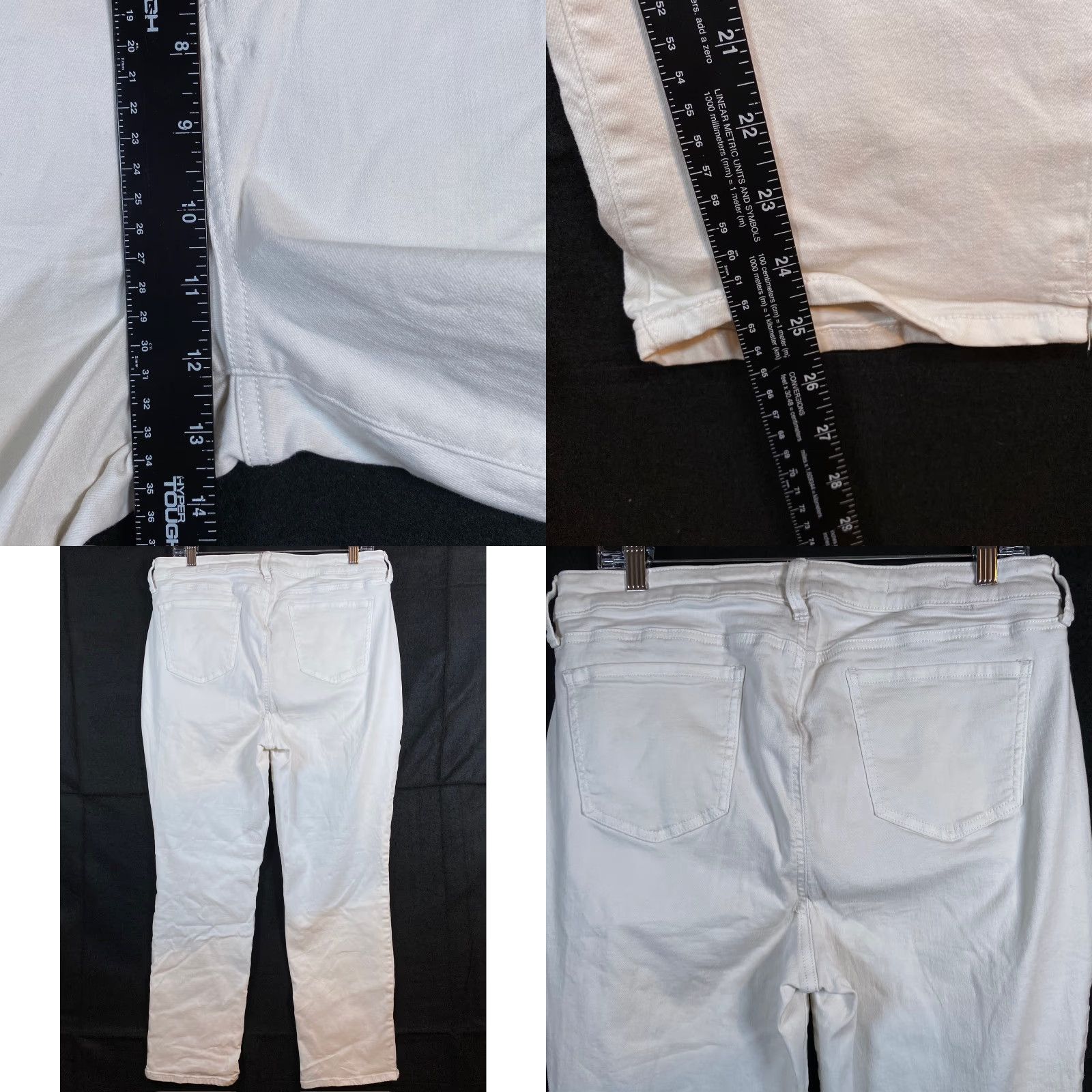 NYDJ NYDJ Not You Daughters Jeans Womens White Sheri Slim Capri Cropped Stretch 14 Size 36" / US 14 / IT 50 - 8 Thumbnail