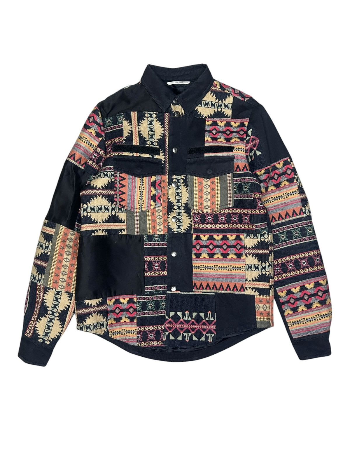 Valentino F/W 16 Sample Patchwork Overshirt Size US S / EU 44-46 / 1 - 2 Thumbnail