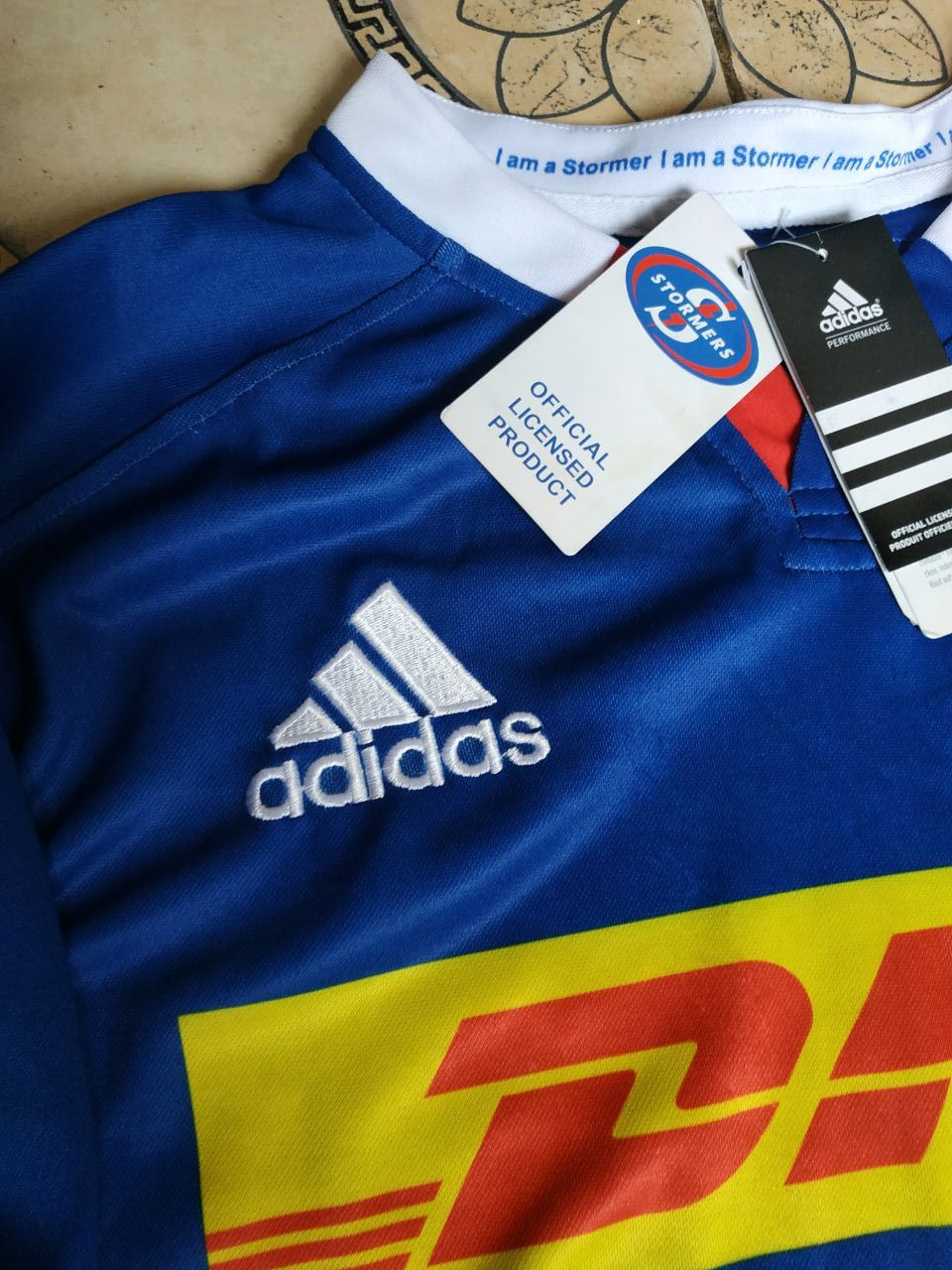 Adidas Adidas Stormers Rugby Jersey 2014 DHL Rugby Shirt L NWT Size US L / EU 52-54 / 3 - 9 Thumbnail