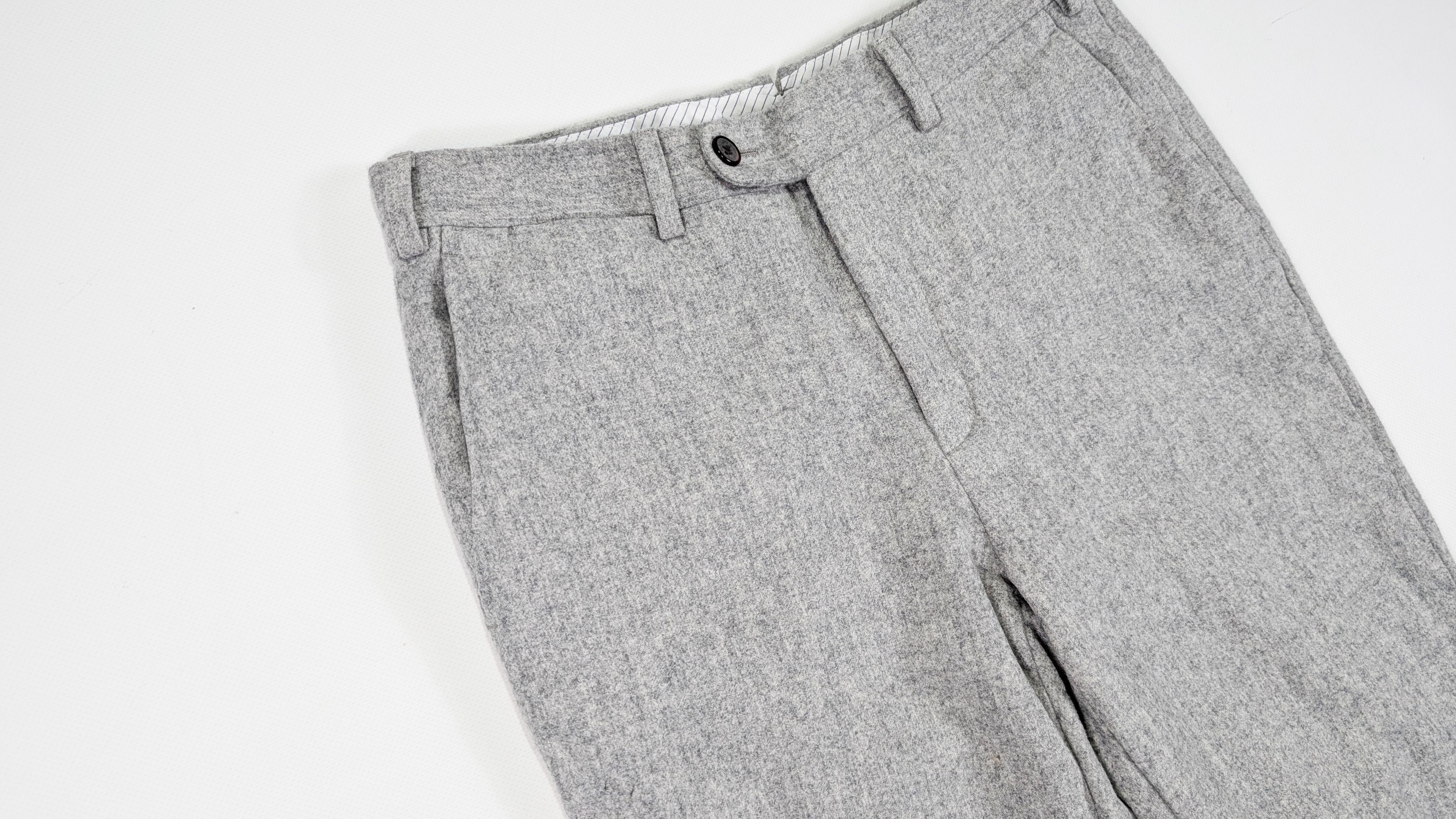 Suitsupply Brescia Turn-Up SF Wool Slim Fit Dress Trousers