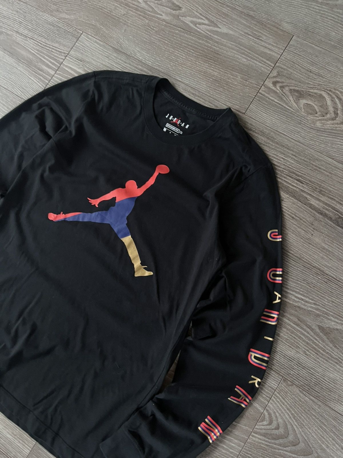 Jordan Brand × Nike ‼️Nike Air Jordan Big Logo Cotton Lite Long Sleeve Tee‼️ Size US S / EU 44-46 / 1 - 10 Thumbnail