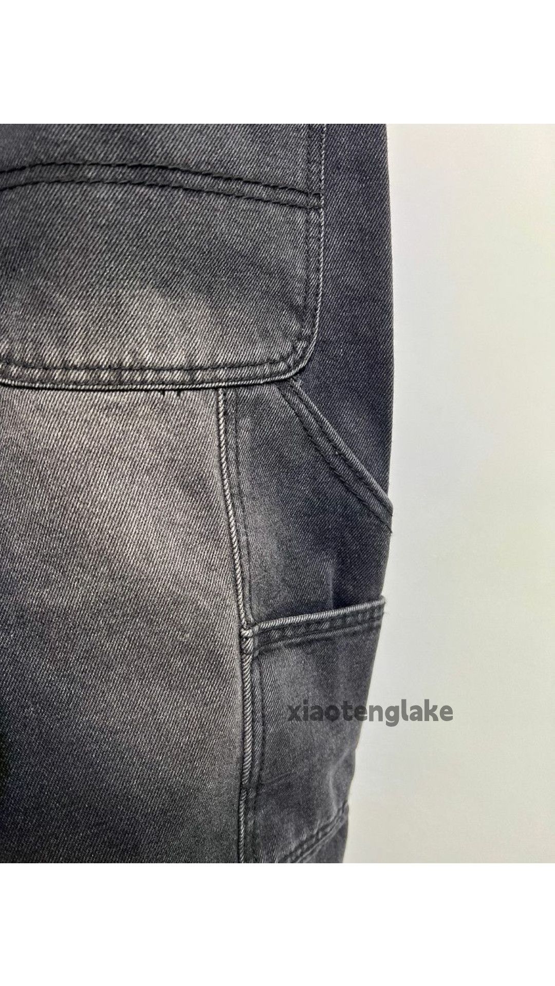 Jean × Vintage washed faded utility carpenter workwear cargo jeans Size US 32 / EU 48 - 3 Thumbnail