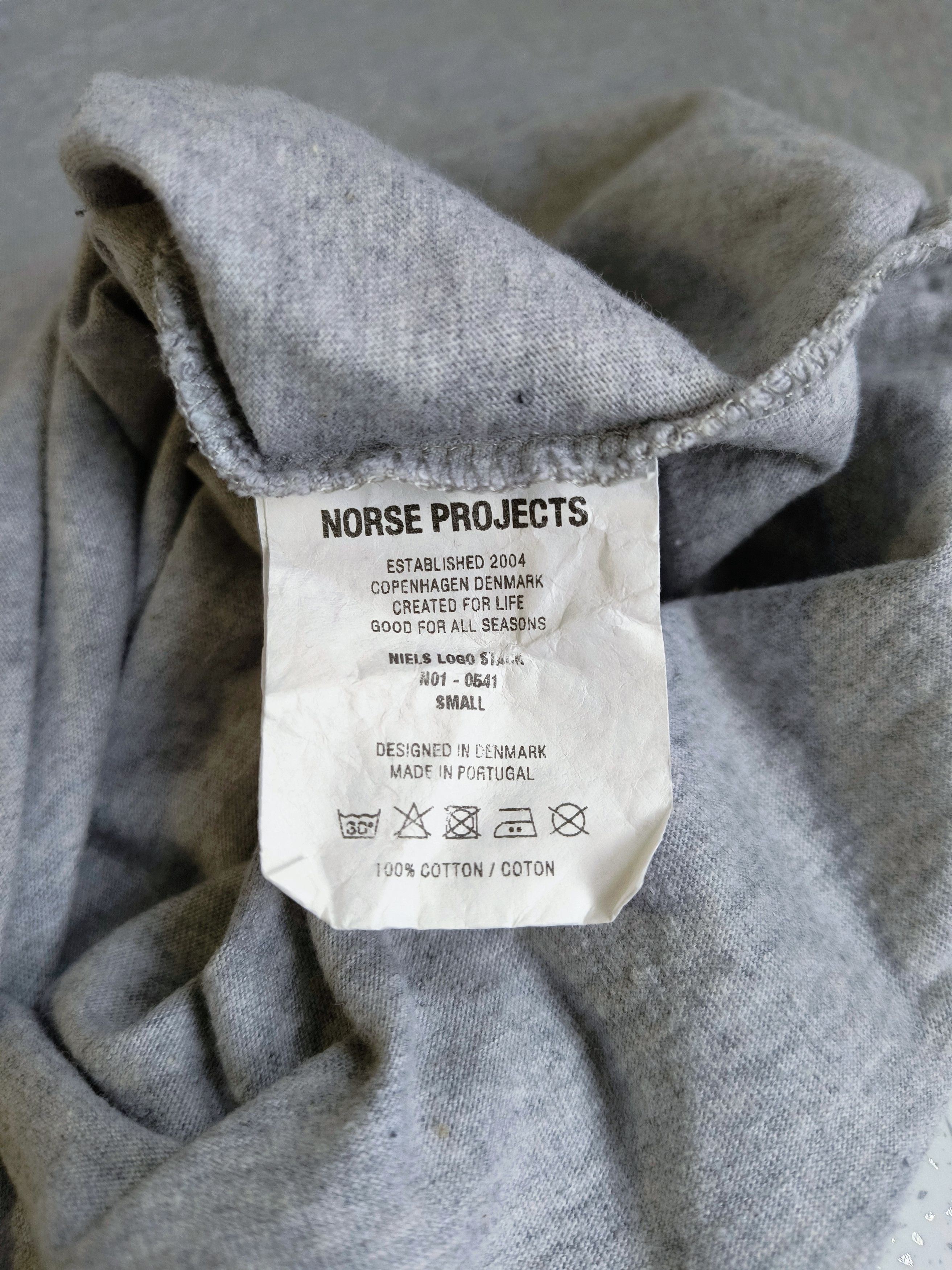 Norse Projects Norse Projects Niels Logo Stack T-shirt Size US S / EU 44-46 / 1 - 6 Thumbnail