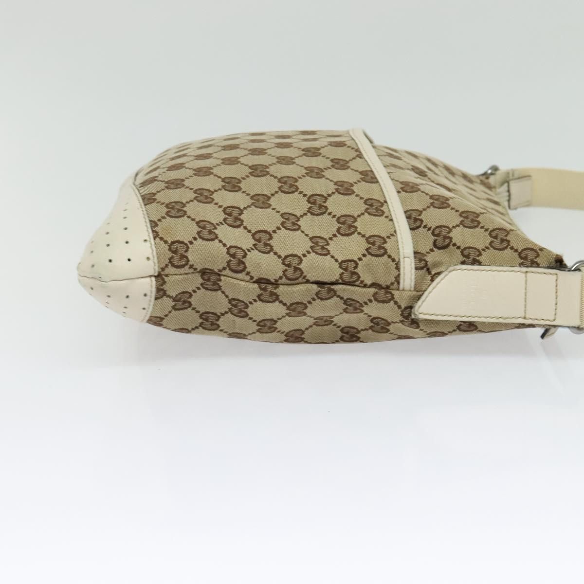 Gucci GUCCI GG Canvas Shoulder Bag Beige Silver Size ONE SIZE - 5 Thumbnail